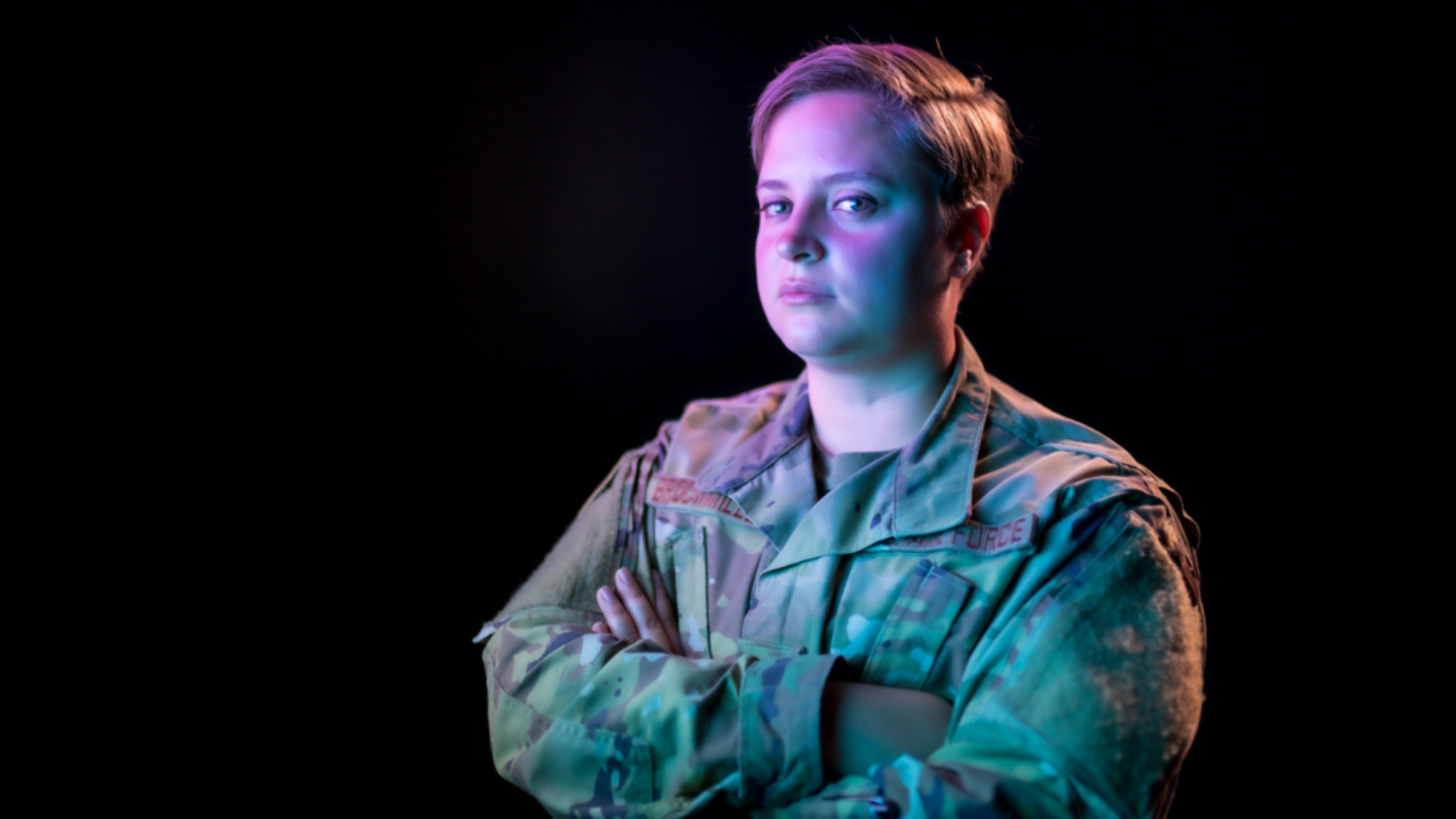 Staff Sergeant Kathryn Brockmiller, 22nd Space Operations Squadron operator poses for a portrait at Peterson Air Force Base, Colorado (Picture: US Department of Defense).