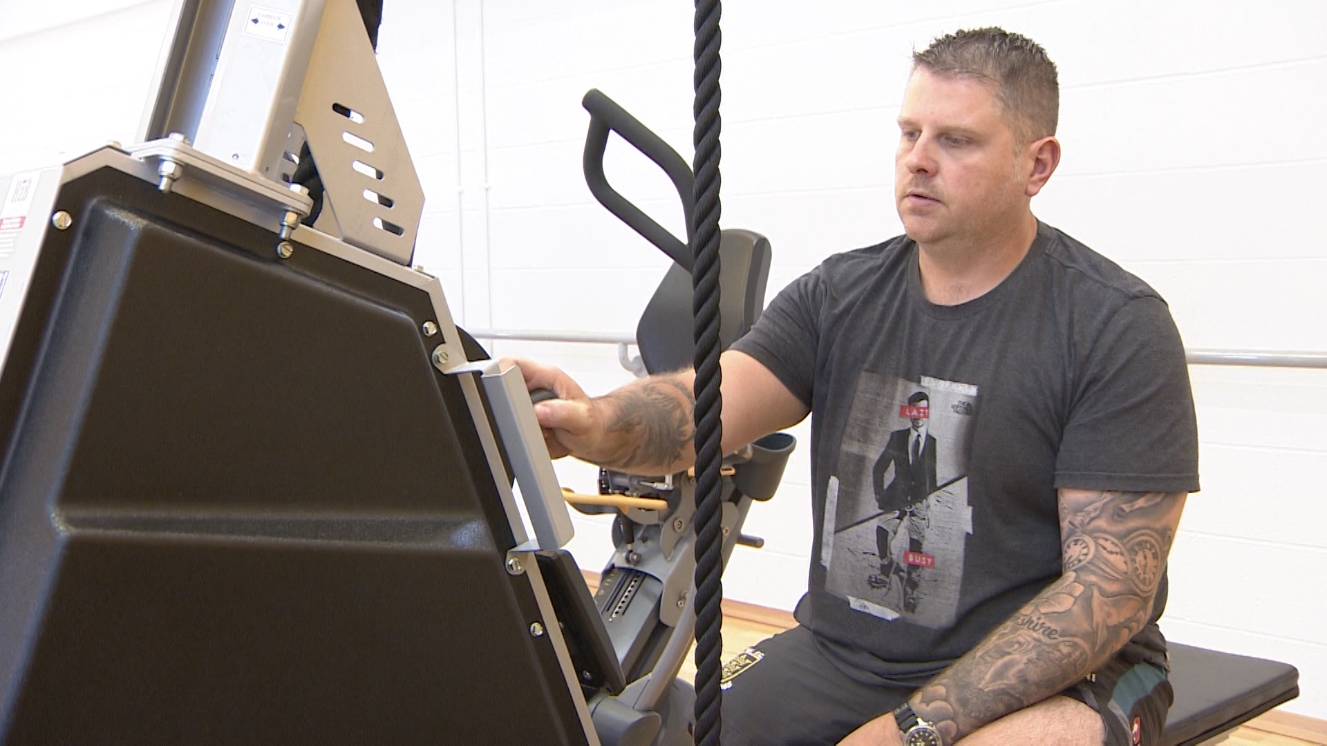 Staff Sergeant Steve Sampher said "everything is purpose-made for us patients".