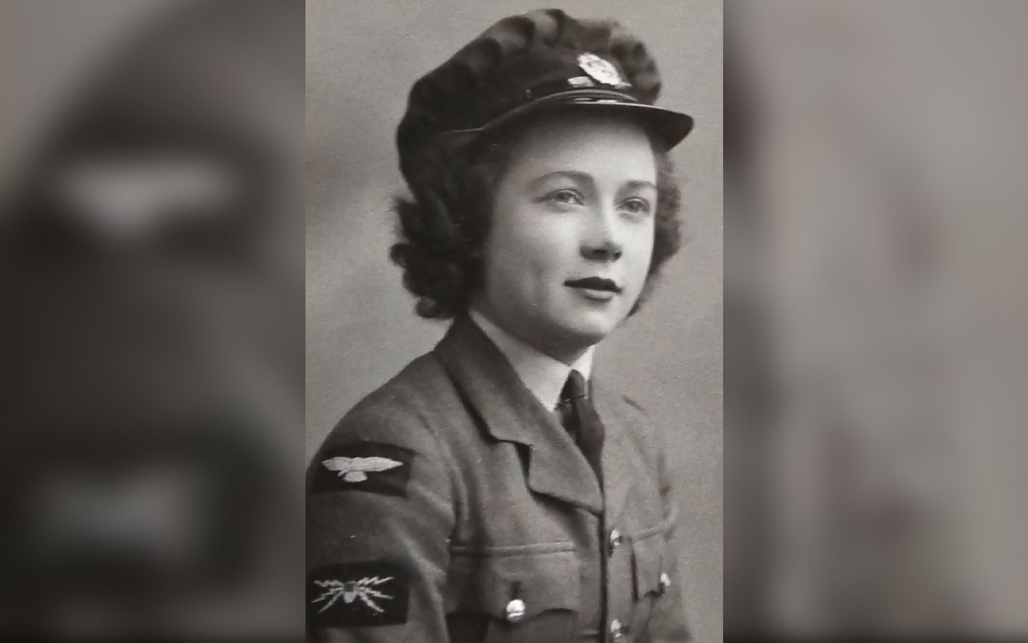 Stella Brecht pictured wearing her WAAF uniform during the Second World War CREDIT Brecht family