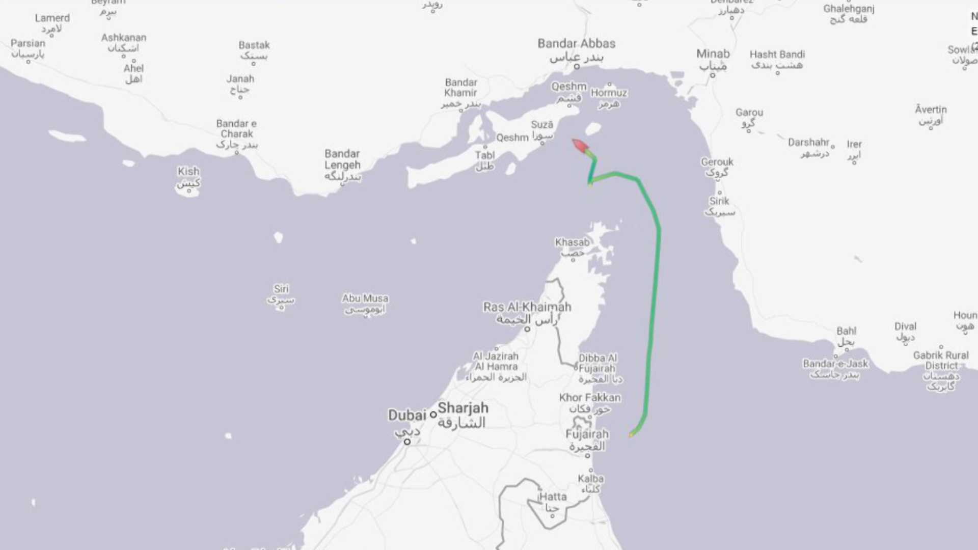 Stena Bulk Route Iran