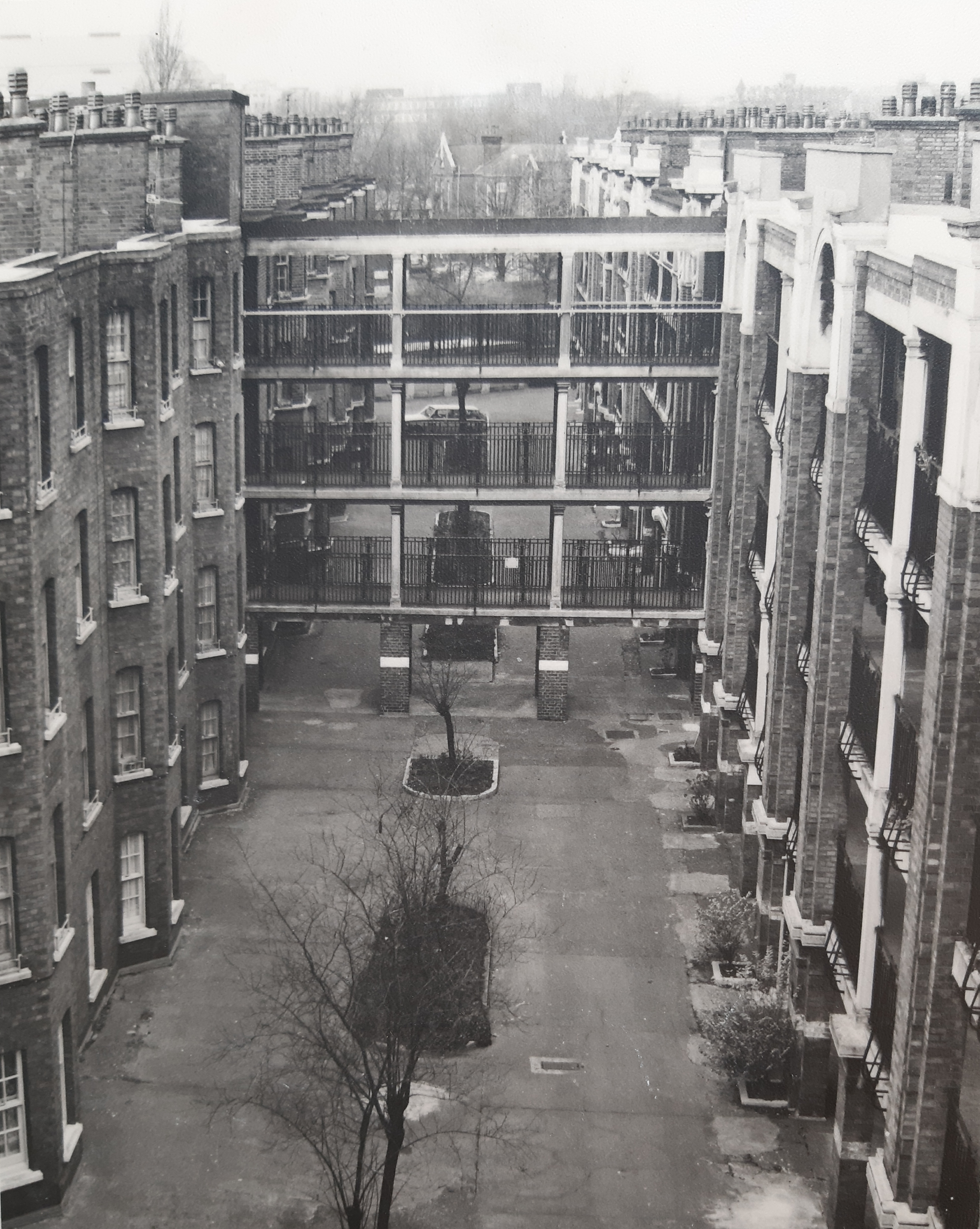 Stoll mansions or the war seal mansions shown post second world war
