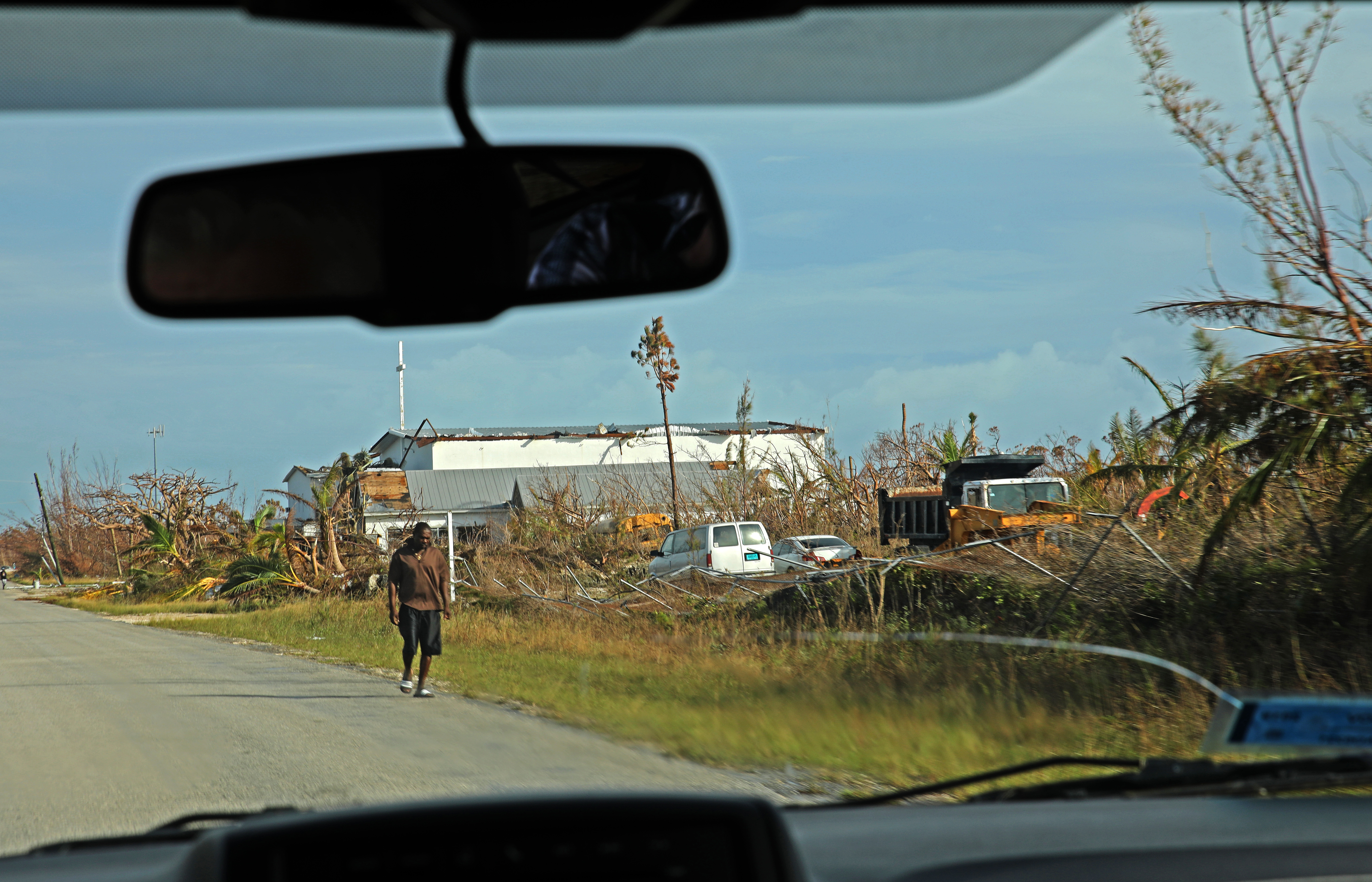 Streets in Abaco Island in the Bahamas after Hurricane Dorian 160919 SOURCE BFBS