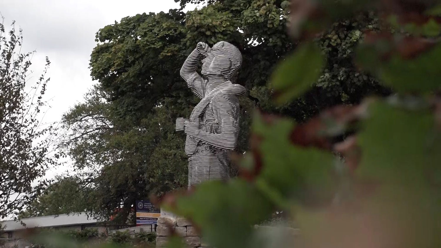 Strongest Link Statue Battle Of Britain Biggin Hill Airport CREDIT BFBS