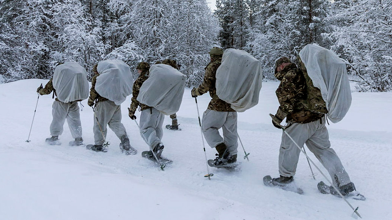 The British soldier can be expected to carry up to 25kg of equipment in their bergan (Picture: MOD)
