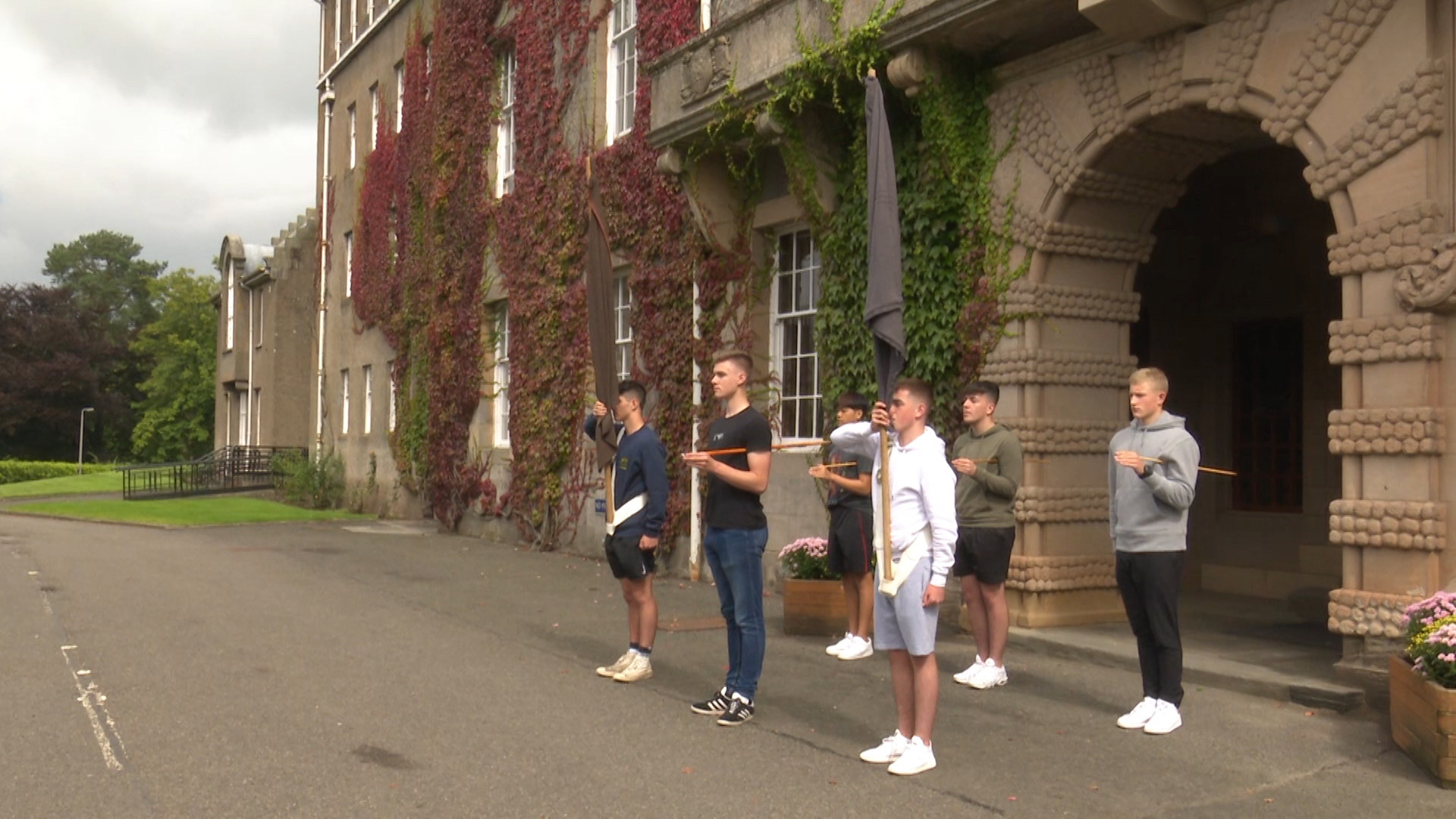 Cadets is compulsory for at least a year from the age of 14, but even when students arrive aged 10, drill is on the timetable.  