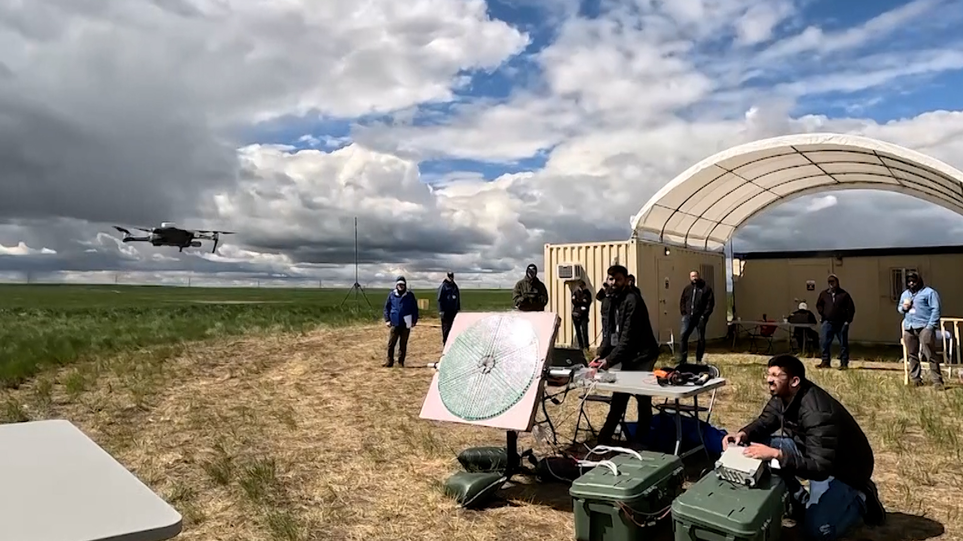 Suffield Research Centre sandbox event saw lasers and radars try to down drones 26082024 CREDIT BFBS