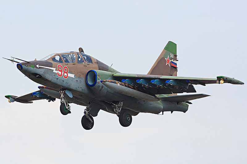 Russian Su-25 Sukhoi jet