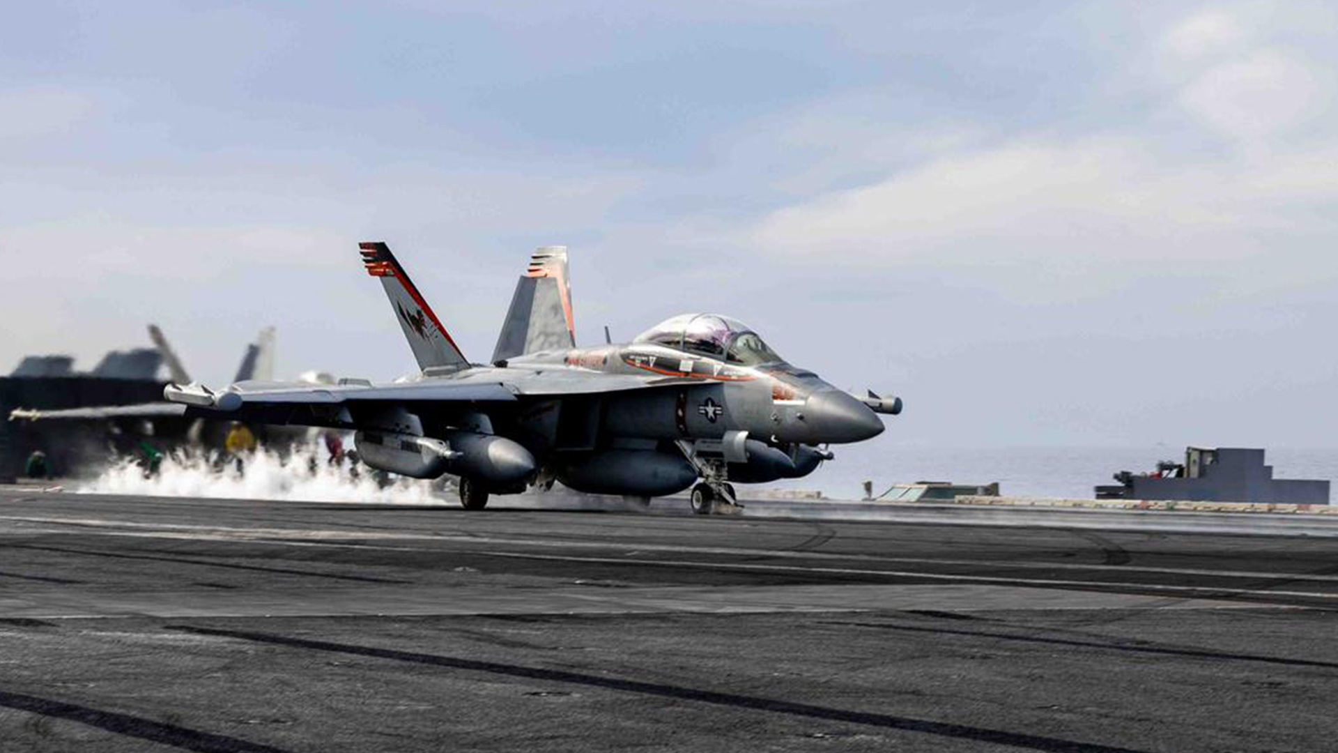 An F/A-18 Super Hornet takes off for a mission in the Red Sea - an area of increasing activity (Picture: US Department of Defence)