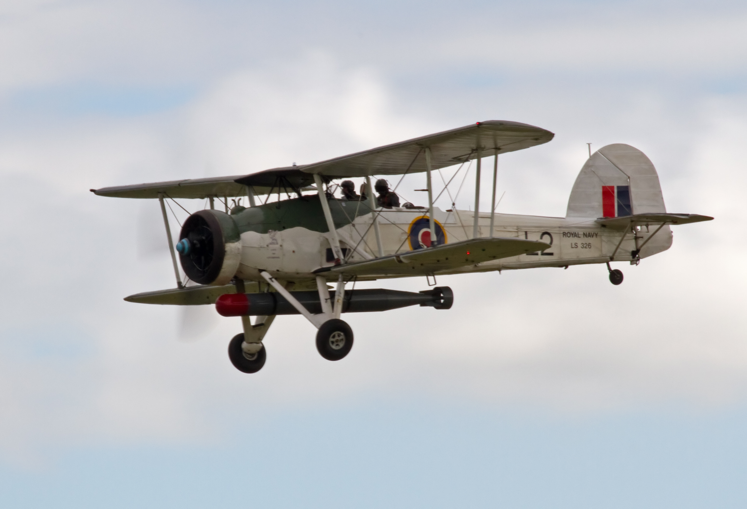 A flying Fairey Swordfish