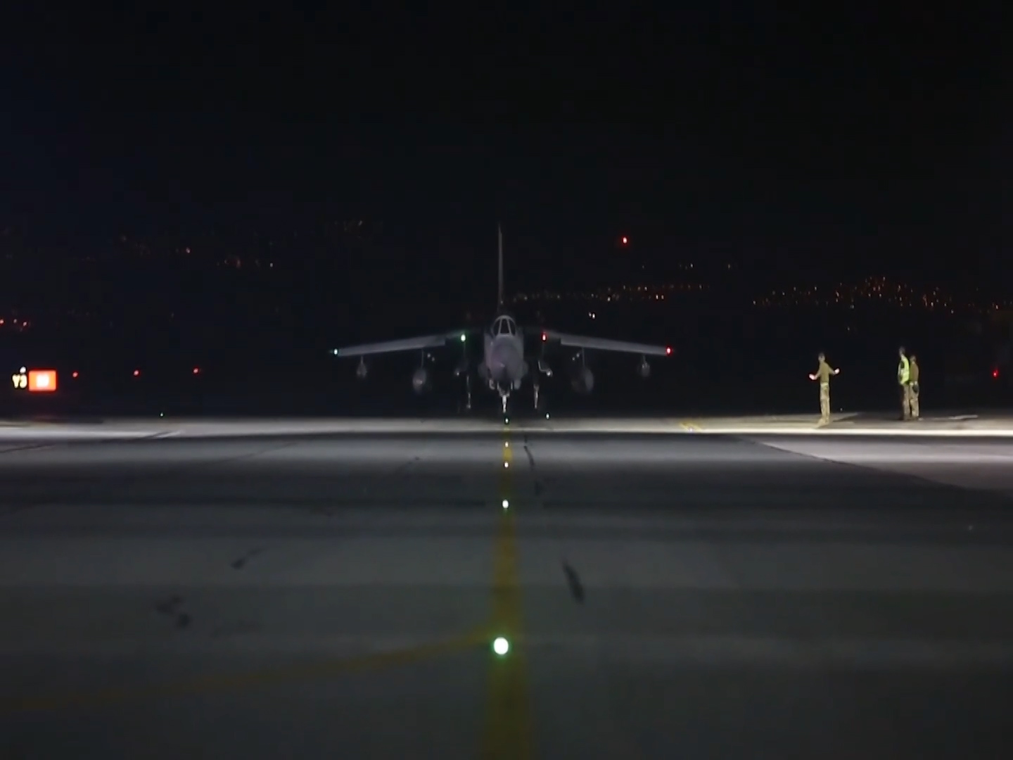 A Tornado takes off from RAF Akrotiri to strike Syria.