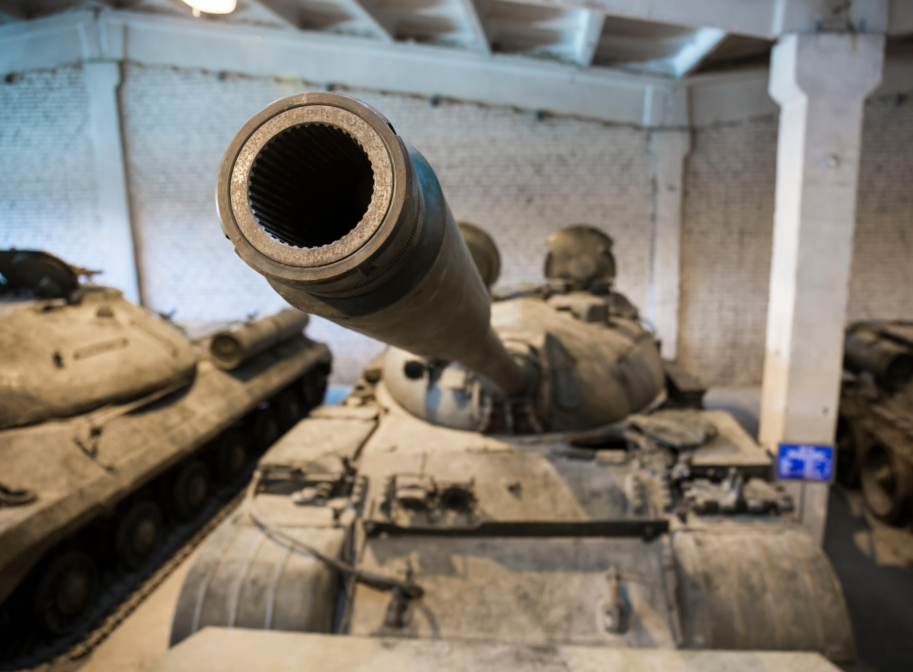 Close up view of a Russian T55 tank cannon (Picture: Idea Studio / Alamy)