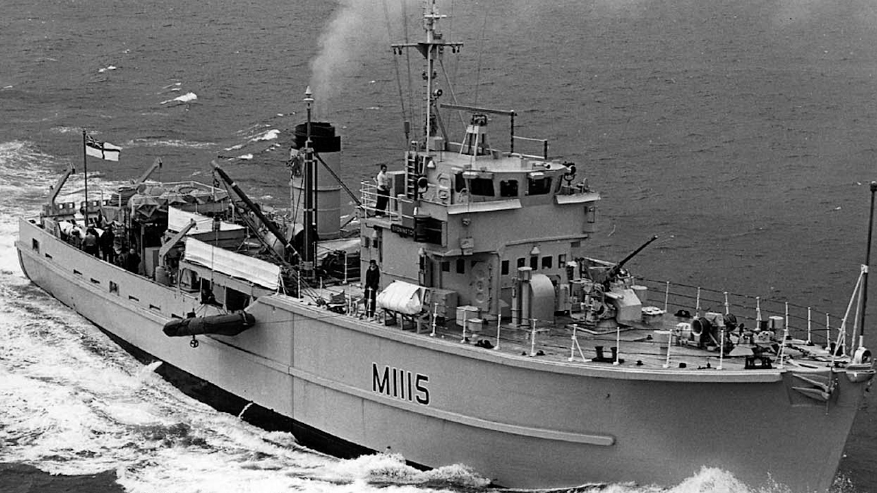 The minesweeper HMS Bronington is also known as the 'King's own warship' (Picture: Royal Navy).