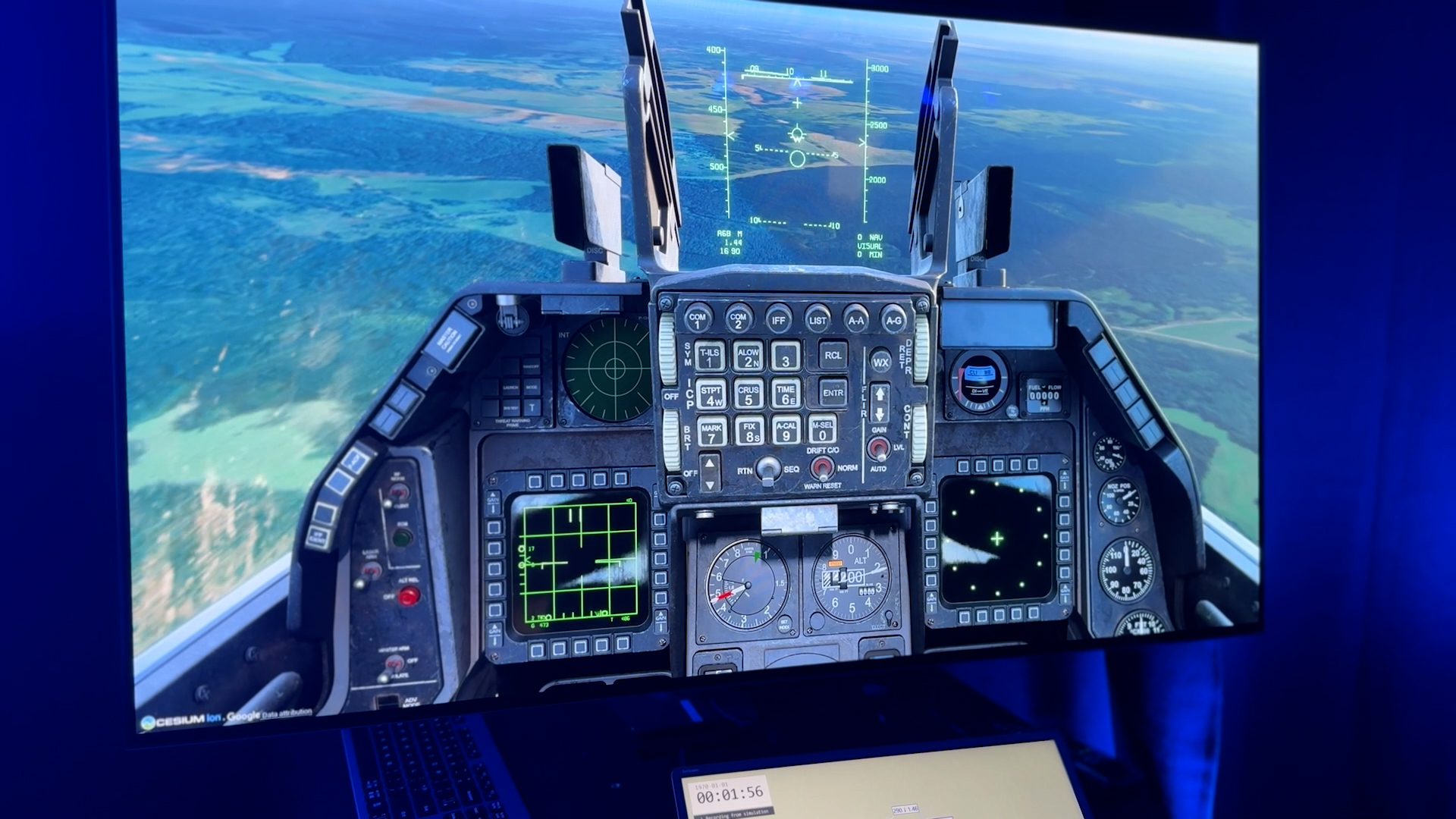 While the latest trials involving Centaur feature a simulator, the system has been used to control a real fast jet