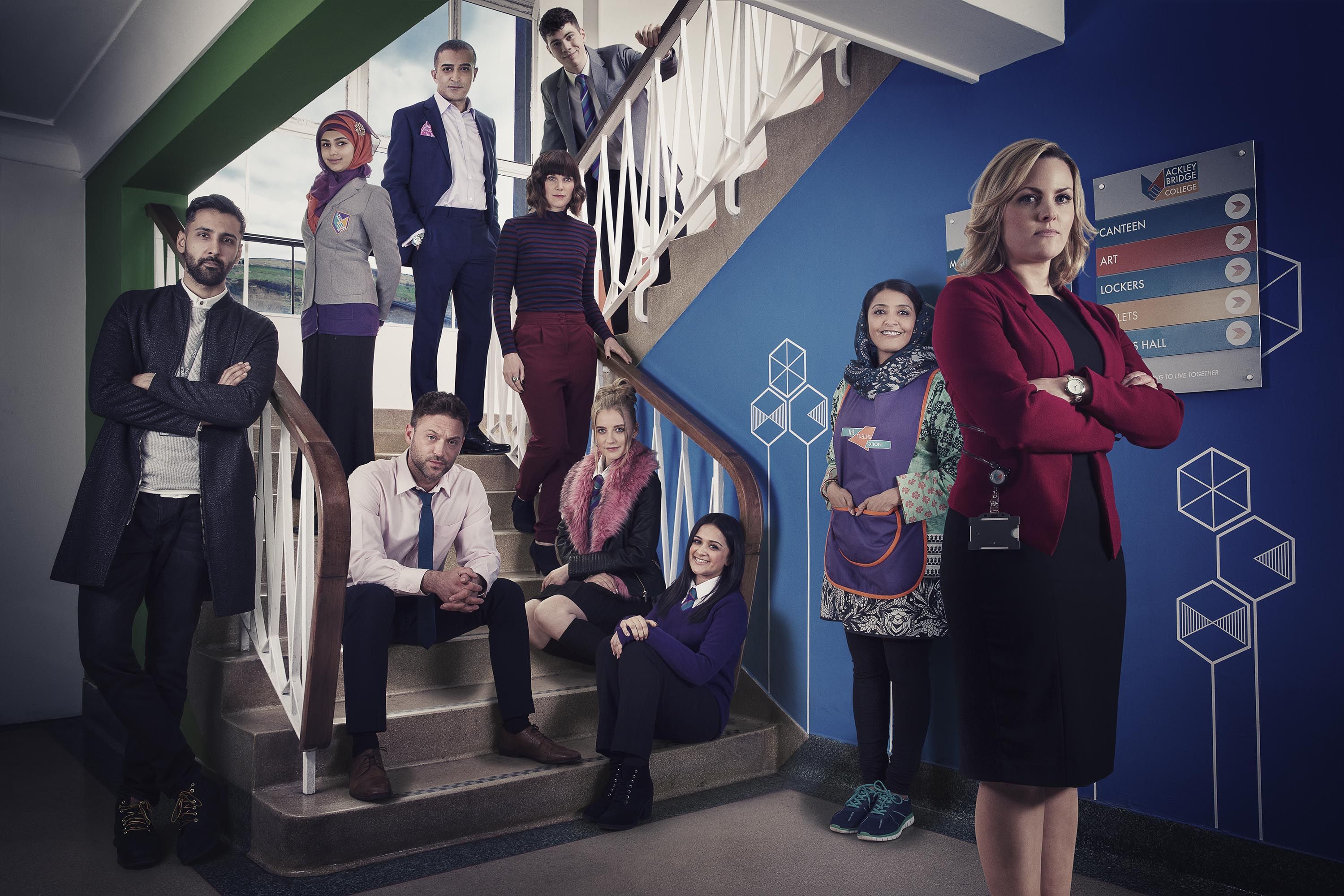 Ackley Bridge cast.