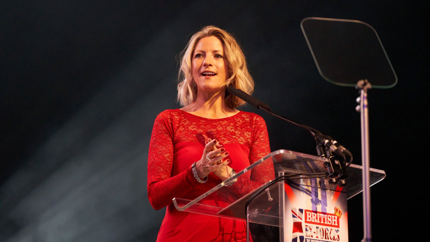 TV presenter and broadcaster Jacqui Oatley MBE will return to present the 2023 British Ex-Forces in Business Awards CREDIT Ex-Forces in Business Awards