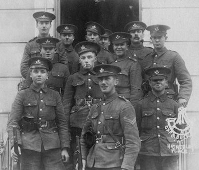 Private Maurice Perfect First World War soldier in Oxford and Bucks Light Infatnry