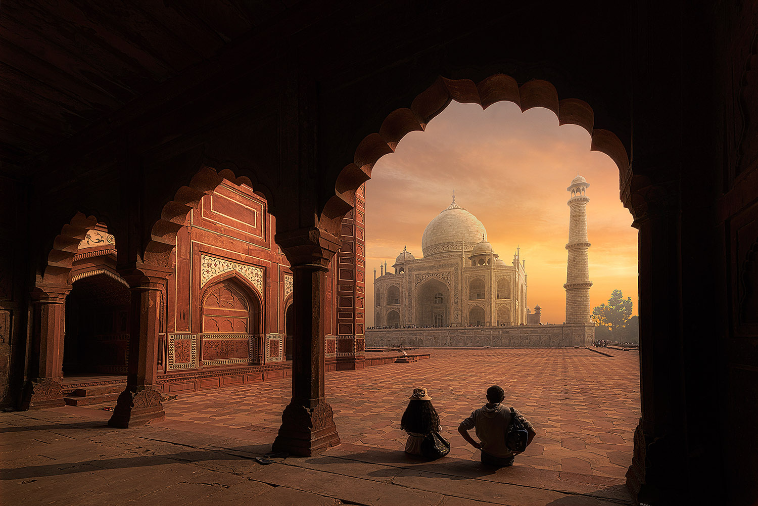 illustration of the Taj Mahal