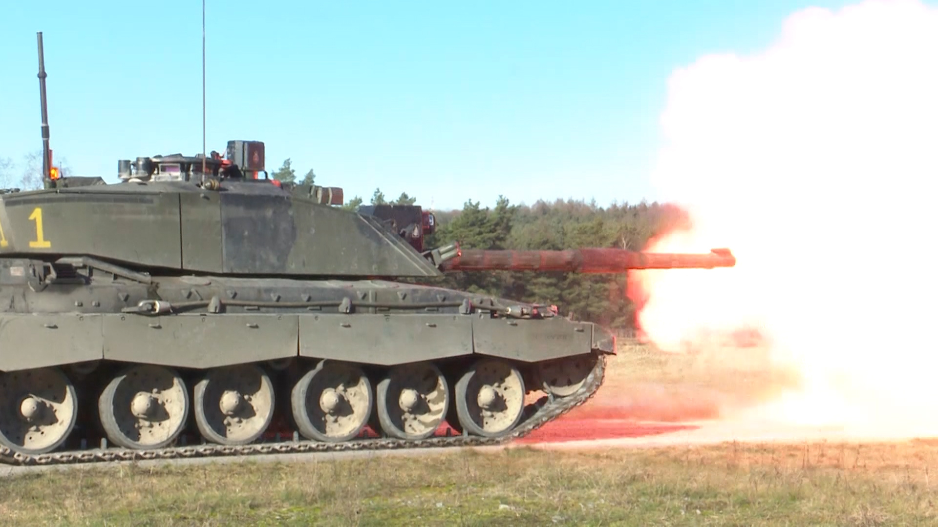 Tank firing a shot 190219 CREDIT BFBS