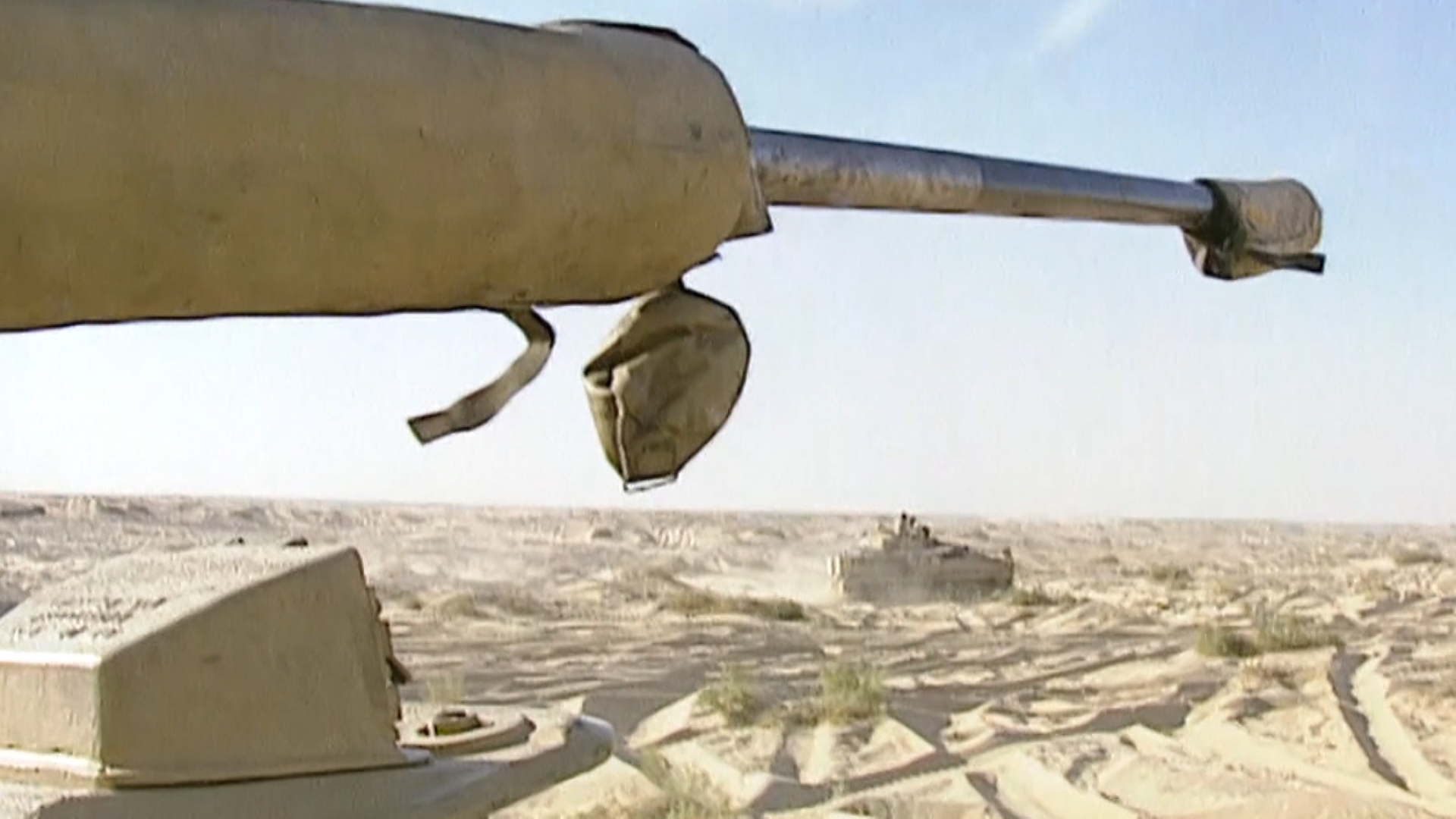 Tanks deployed on Operation Granby in the First Gulf War (Picture: MOD).