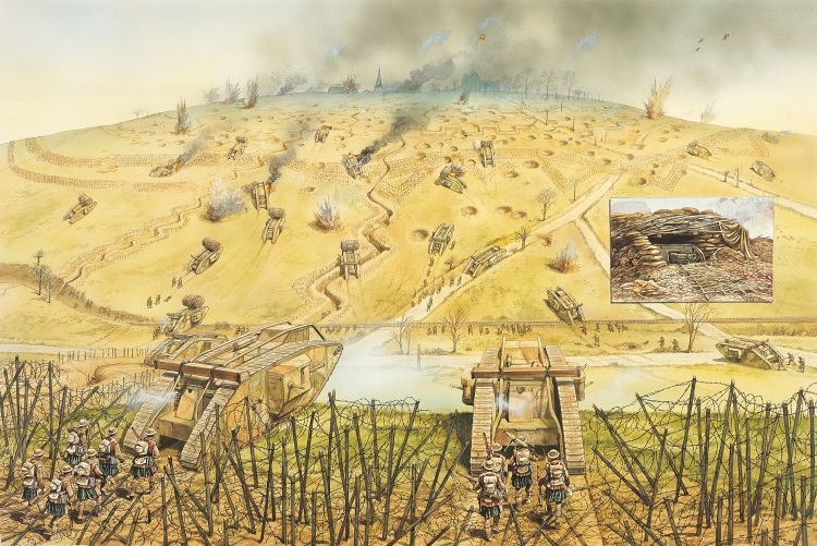 Advance on Flesquieres part of the 1917 Battle of Cambrai