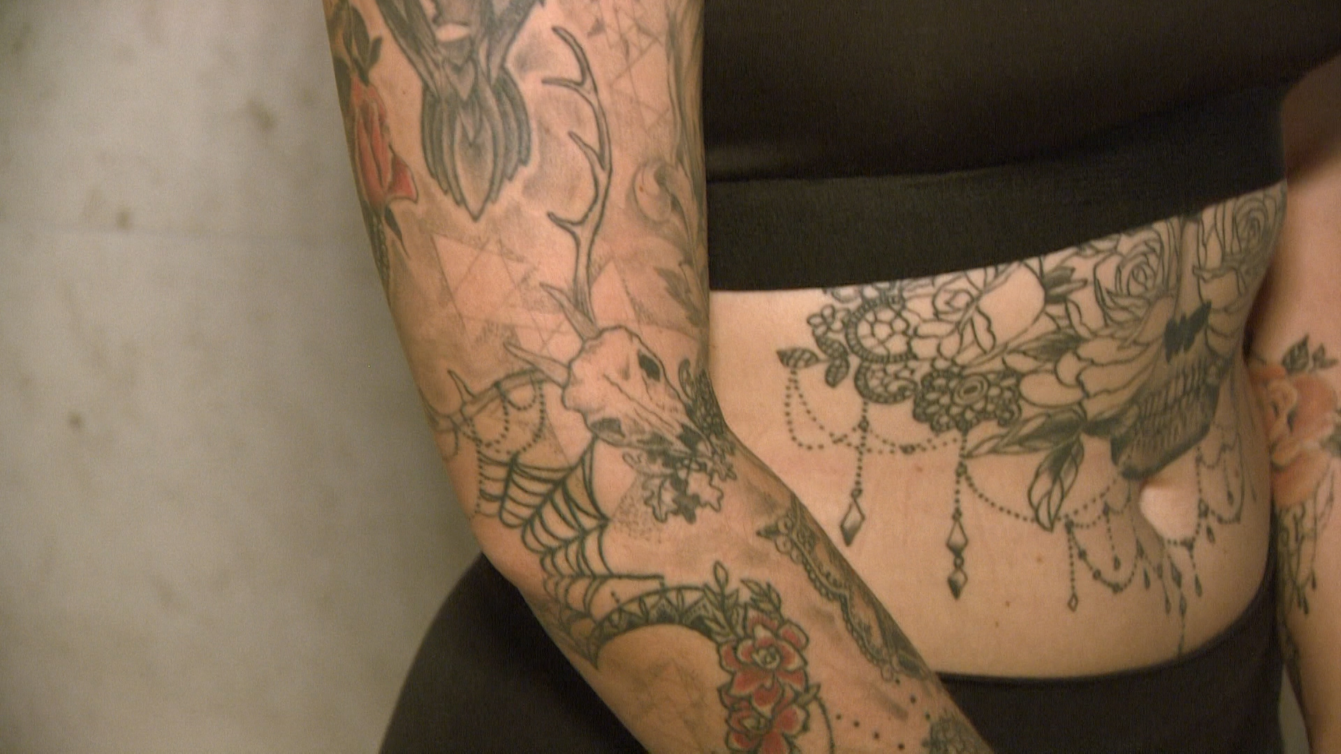 Tattoos in the armed forces - woman 140919 CREDIT BFBS.jpg