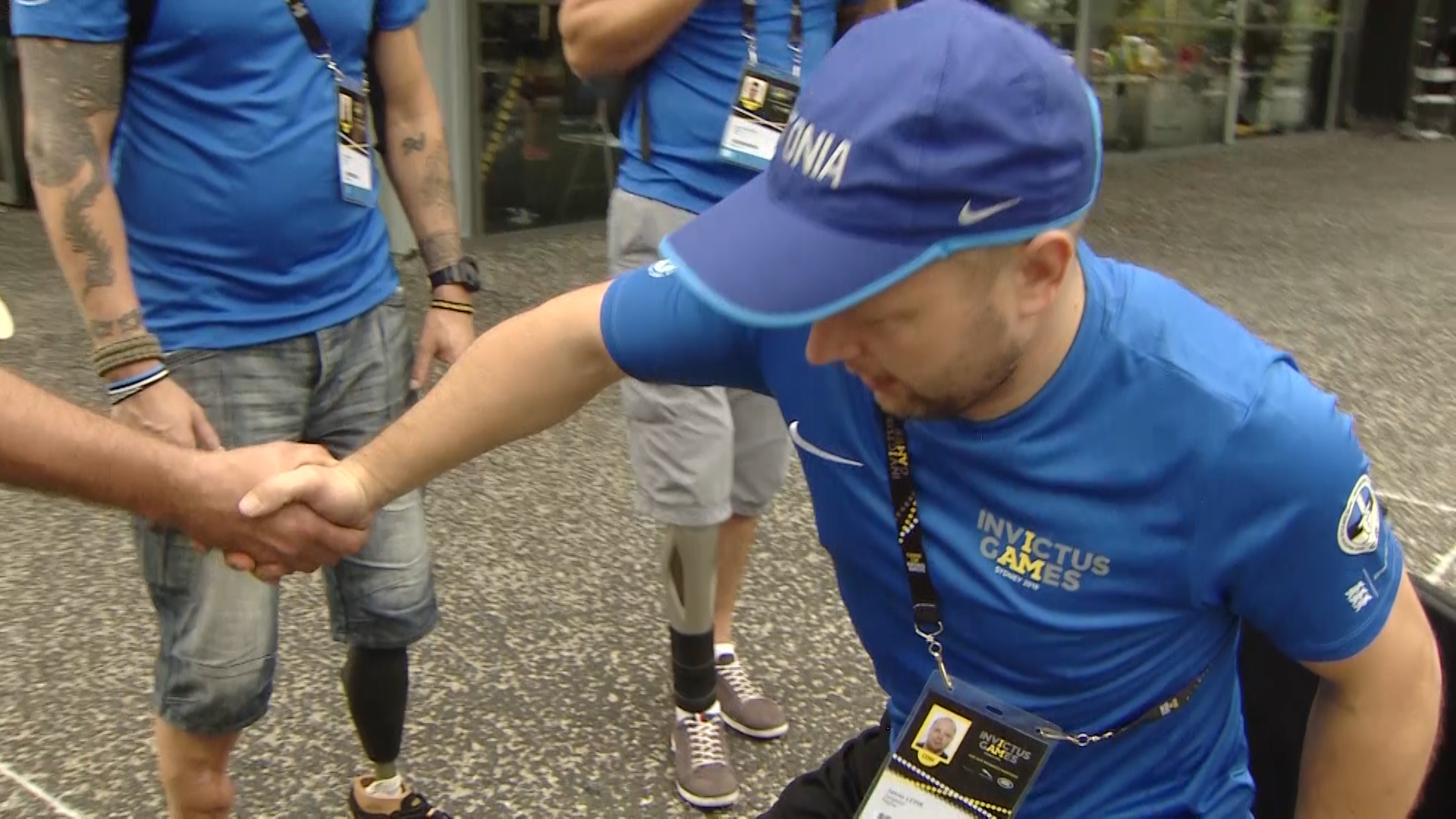 Team Estonia Getting a Prosthetic Repaired 251018 CREDIT BFBS