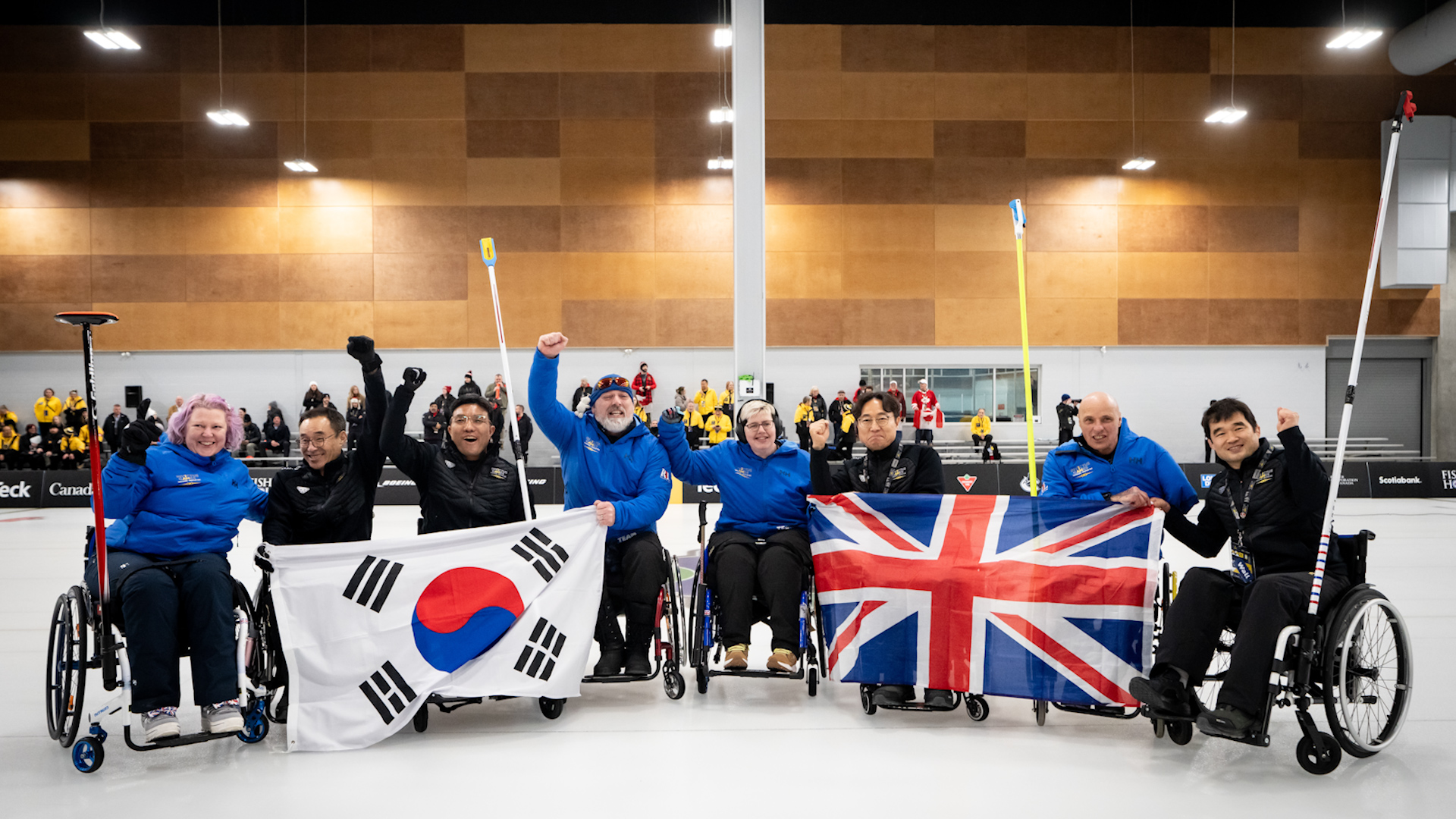 Team UK competing in the Wheelchair Curling final against South Korea at the Invictus Games in Vancouver CREDIT Invictus Games Foundation DATE 09022025.jpg