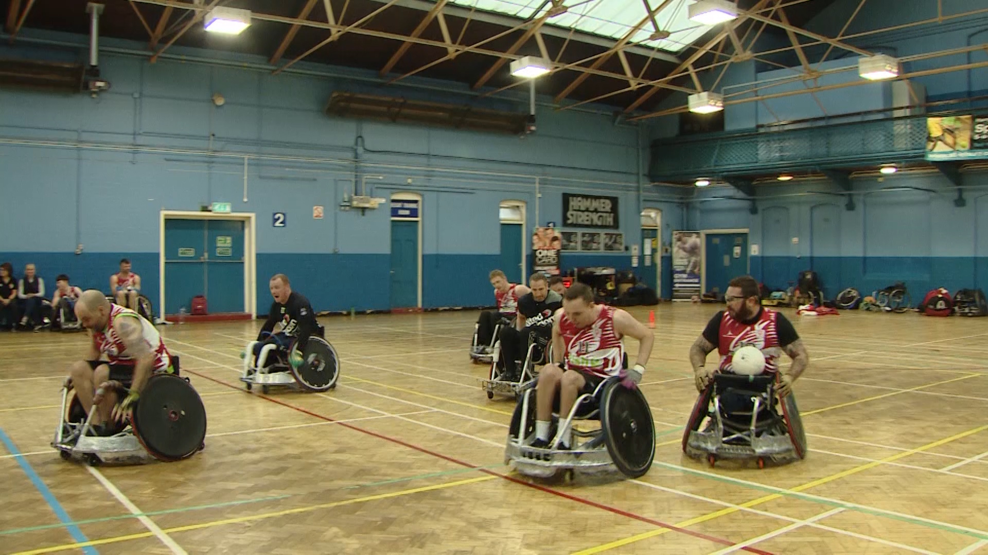 Team UK wheelchair rugby vs RGC.