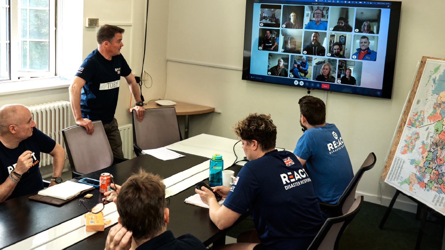 Team behind React harity prioriotising military approach to humanitarian action CREDIT REACT.