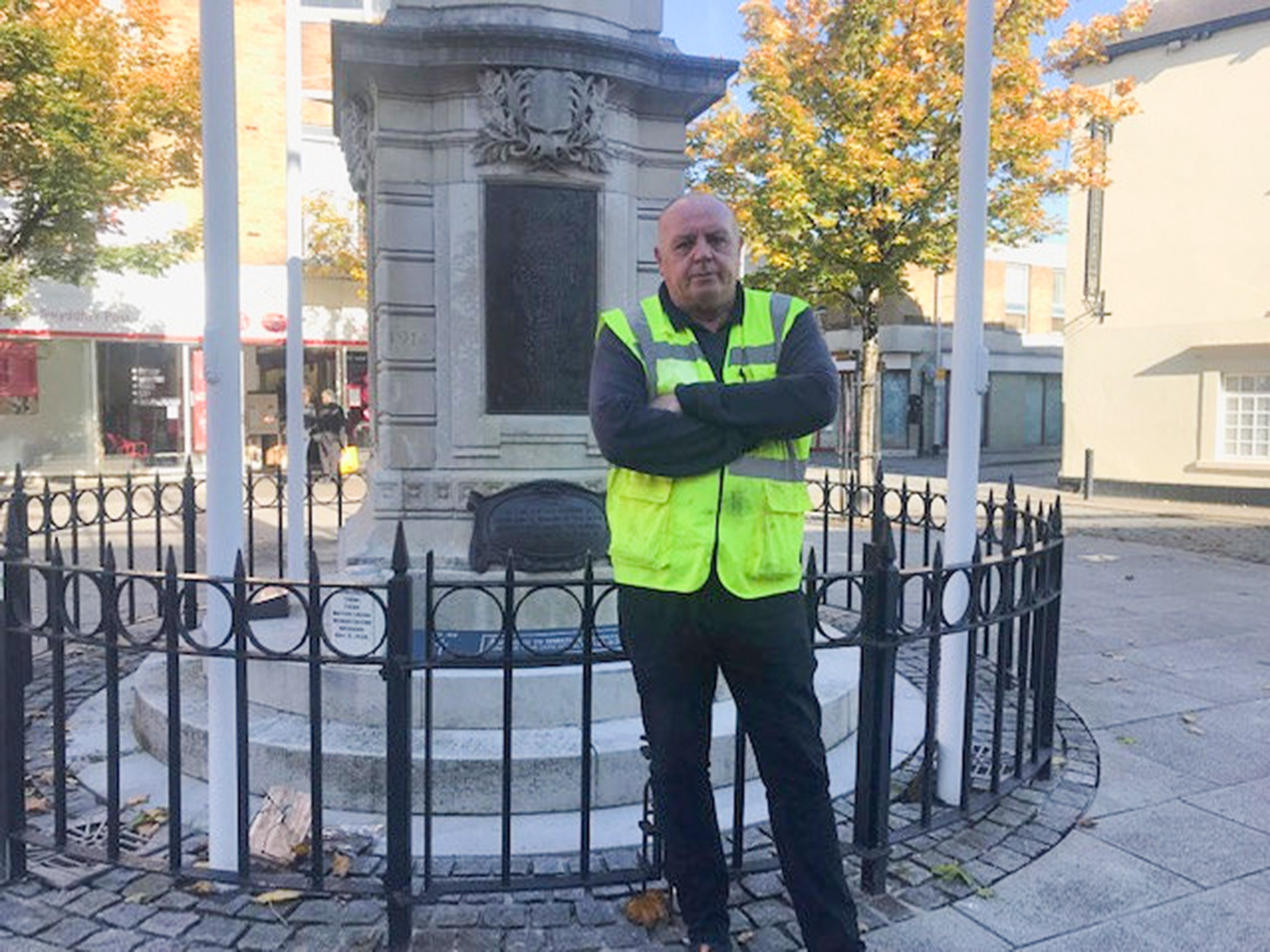 Terry Pickett veteran from Bridgend against Remembrance parade changes CREDIT SWNS