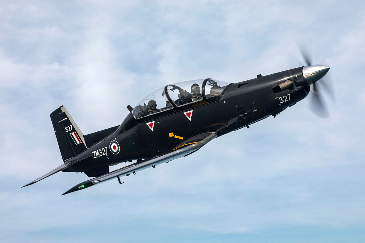 A Texan T1 trainer aircraft with the RAF’s 72 Squadron 