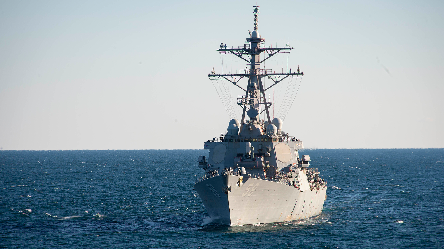 USS Laboon intercepts drone fired from Houthi rebel-controlled Yemen after international community condemns escalating attacks on global shipping.