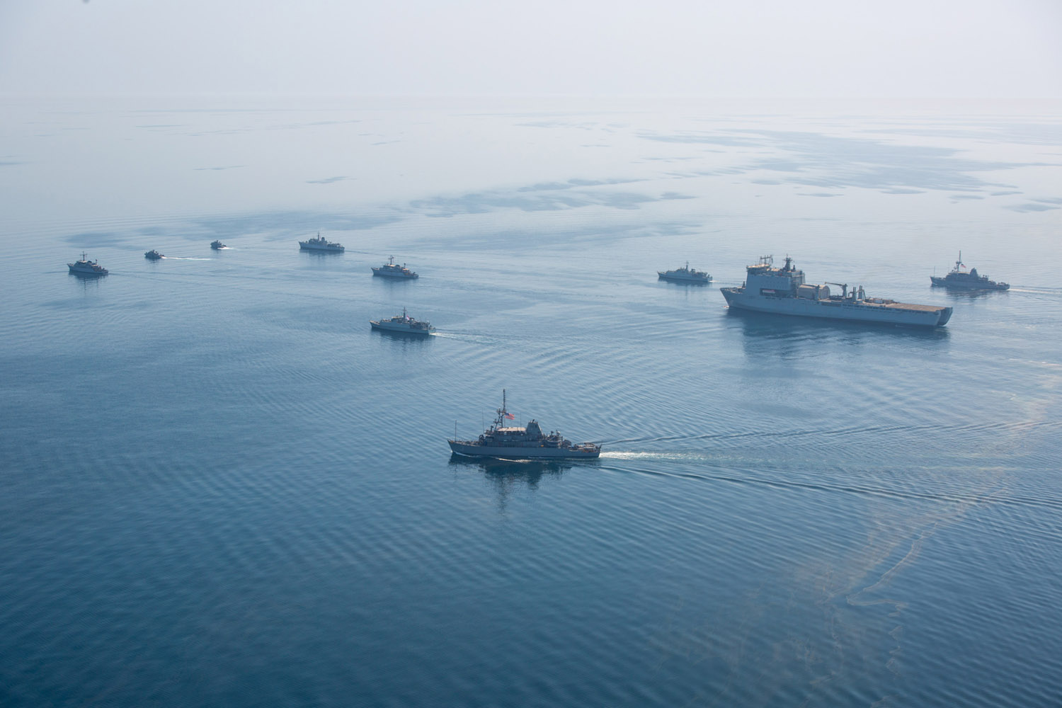 Cover image: Vessels sail through the Gulf during Artemis Trident (Picture: Royal Navy).