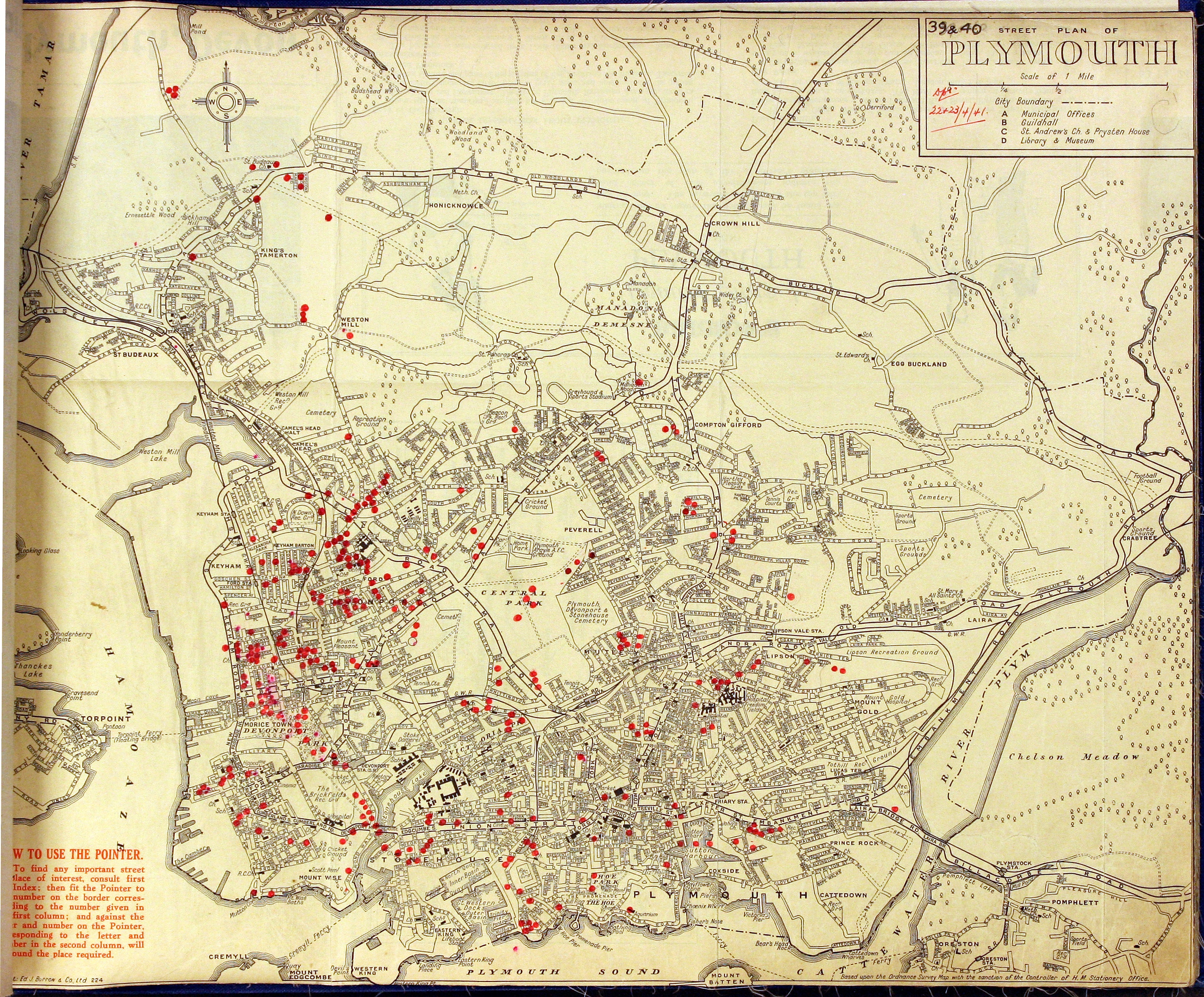 One of the pages from the 'Bomb Book' at The Box museum in Plymouth (Picture: The Box).