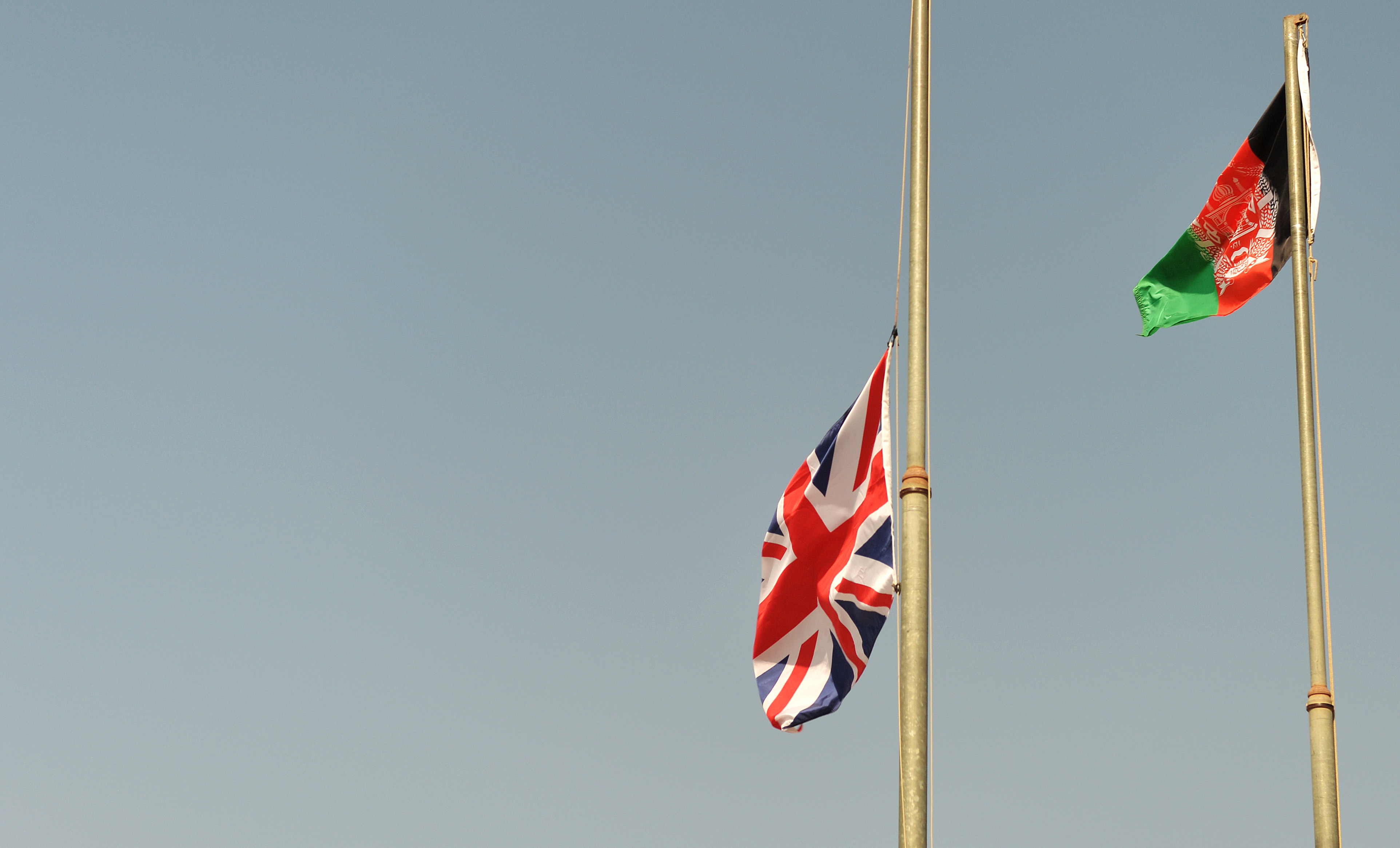 UK and Afghanistan flag