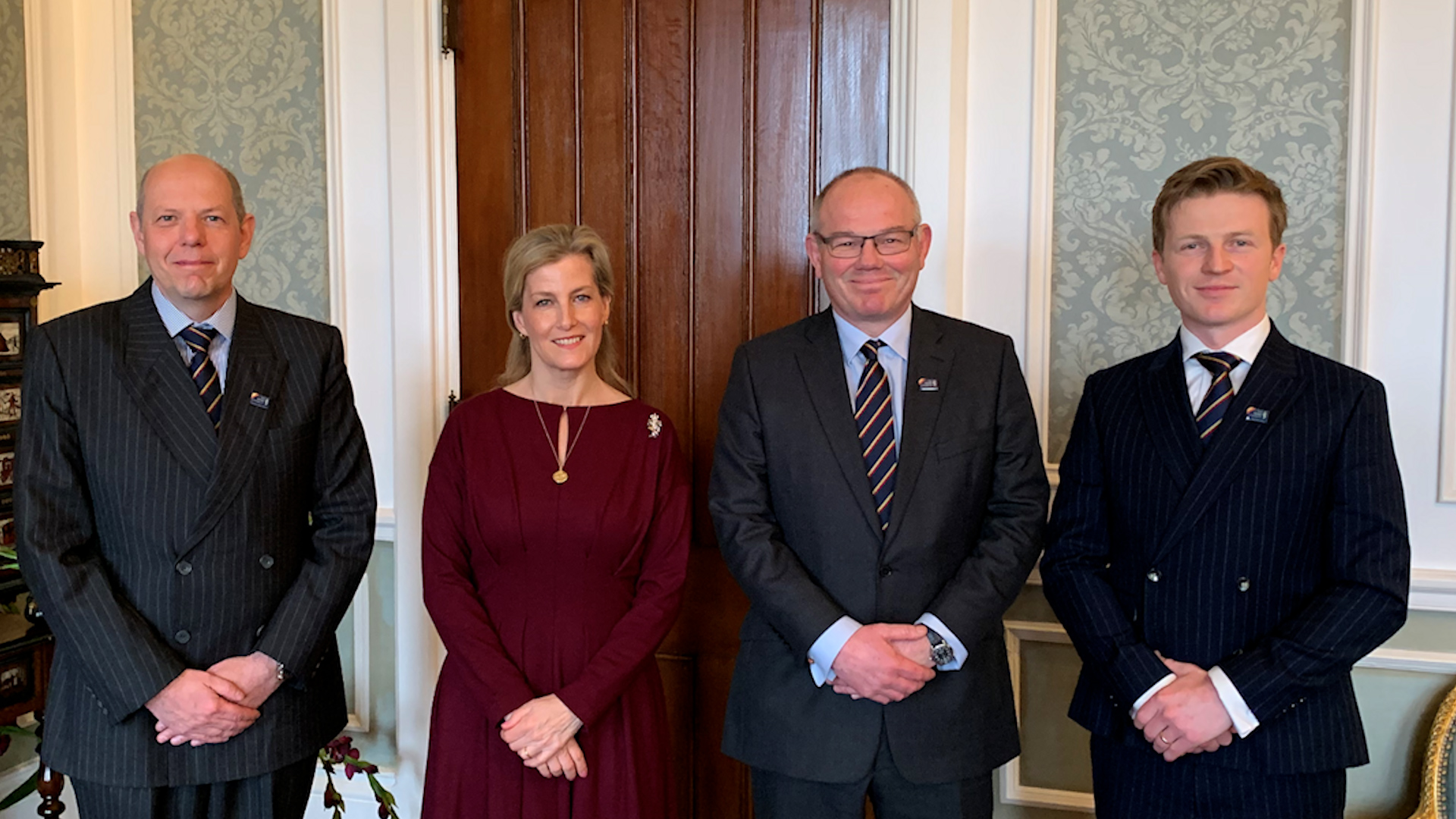 The Countess of Wessex, the new Colonel-in-Chief of the REME, receives members of the corps