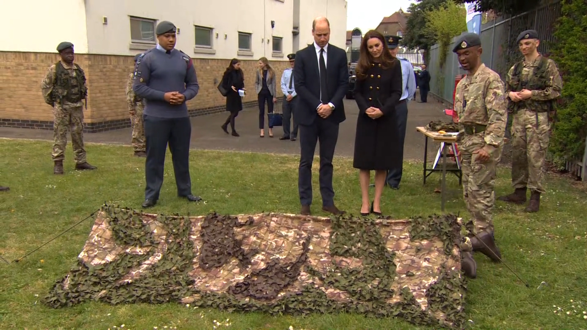 The Duke and Duchess of Cambridge visit 282 (East Ham) Squadron Air Training Corps in Newham.