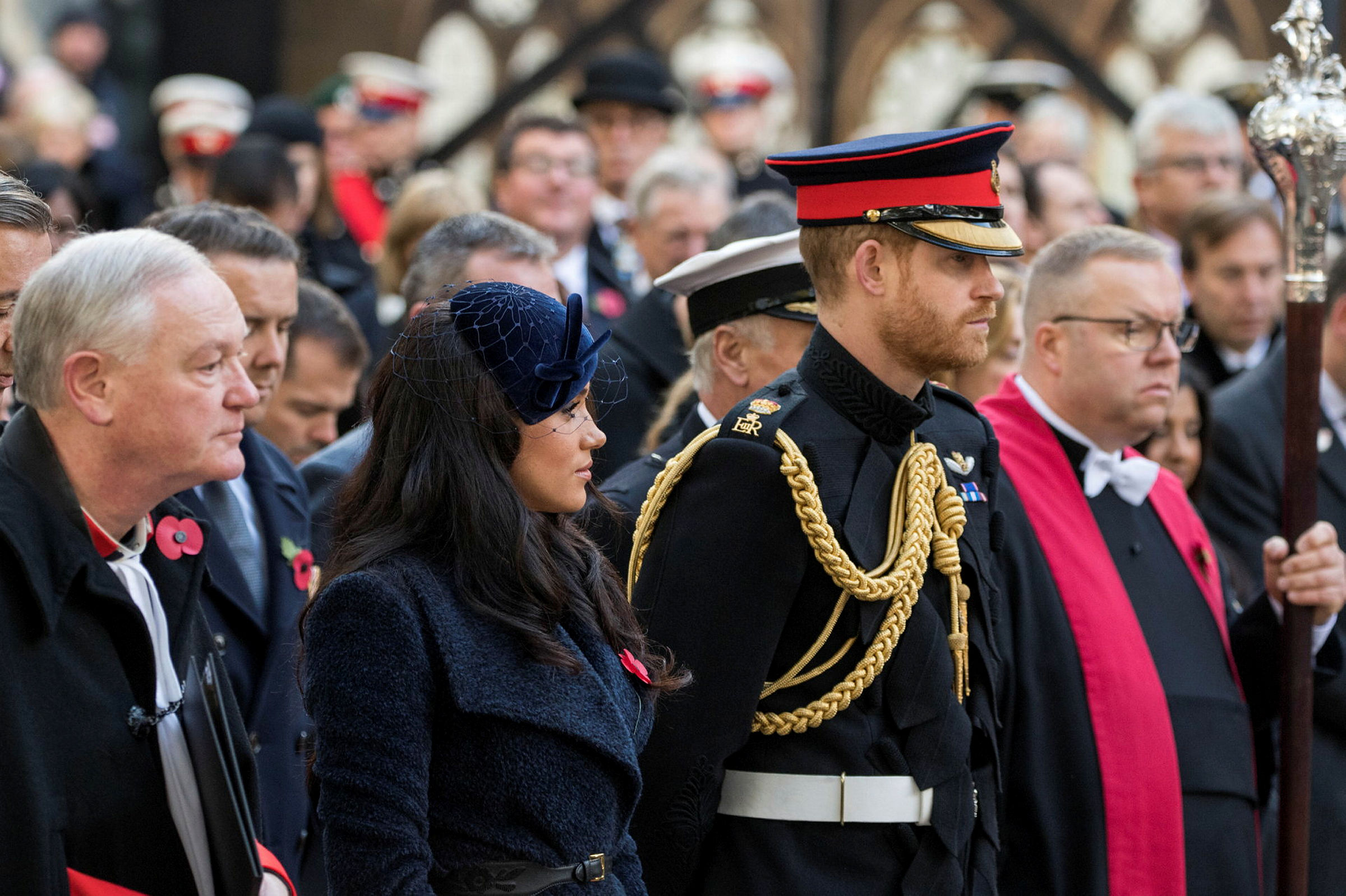 	The Duke and Duchess of Sussex attended the 91st Field of Remembrance at Westminster Abbey on 7 November 2019 CREDIT Crown Copyright