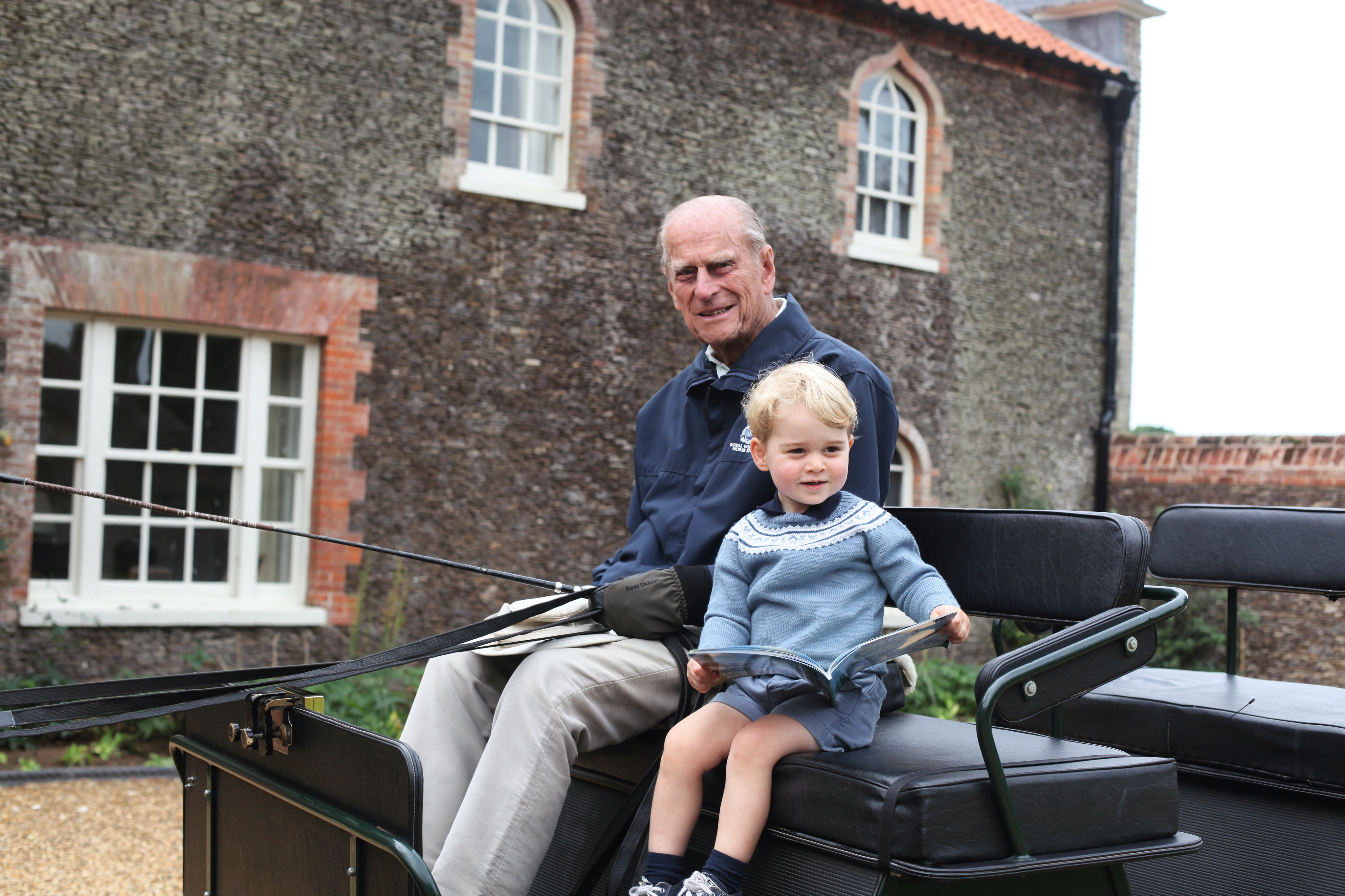 The Duke of Edinburgh, Prince Philip, and Prince George (Picture: The Duchess of Cambridge).