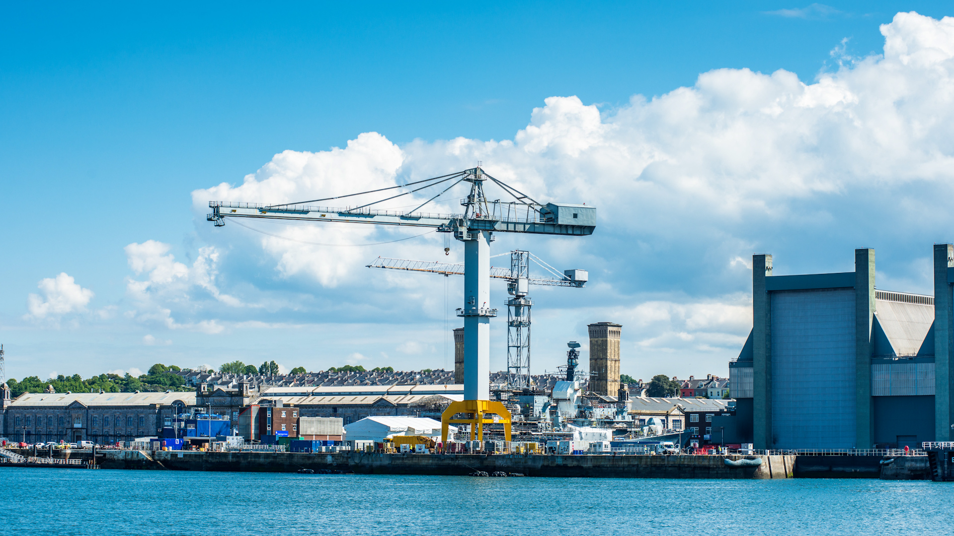 The Frigate Refit Complex at HMNB Devonport (Picture: Andrew Michael/Alamy Stock Photo).