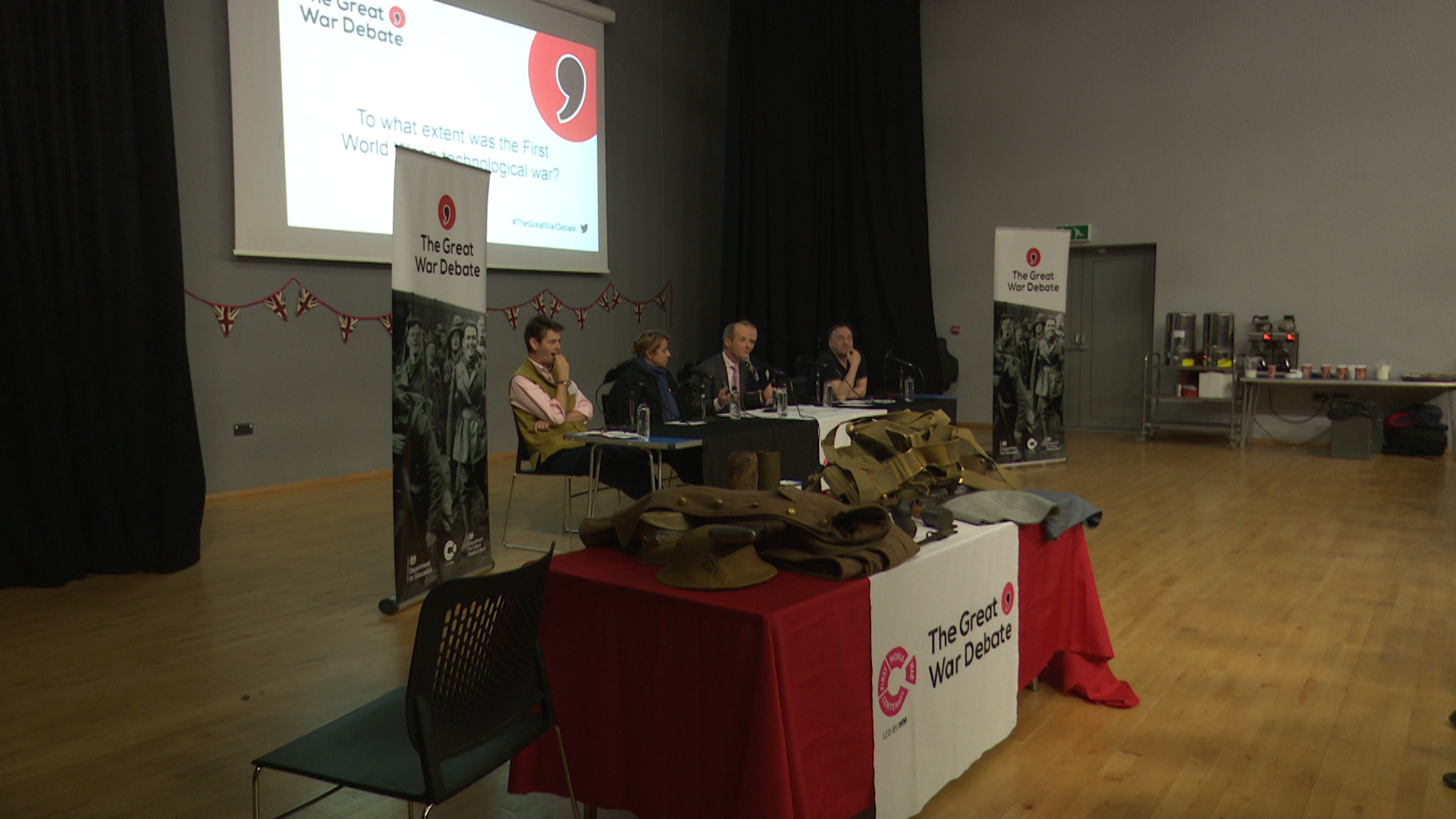 The Great War Debate in Oxfordshire 071218 CREDIT BFBS