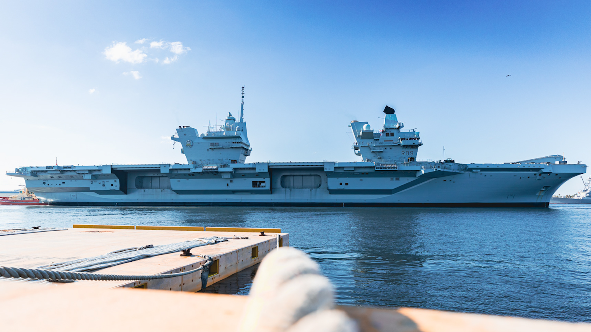 The HMS Prince of Wales pulls into Naval Station Mayport (Picture: US Department of Defense).