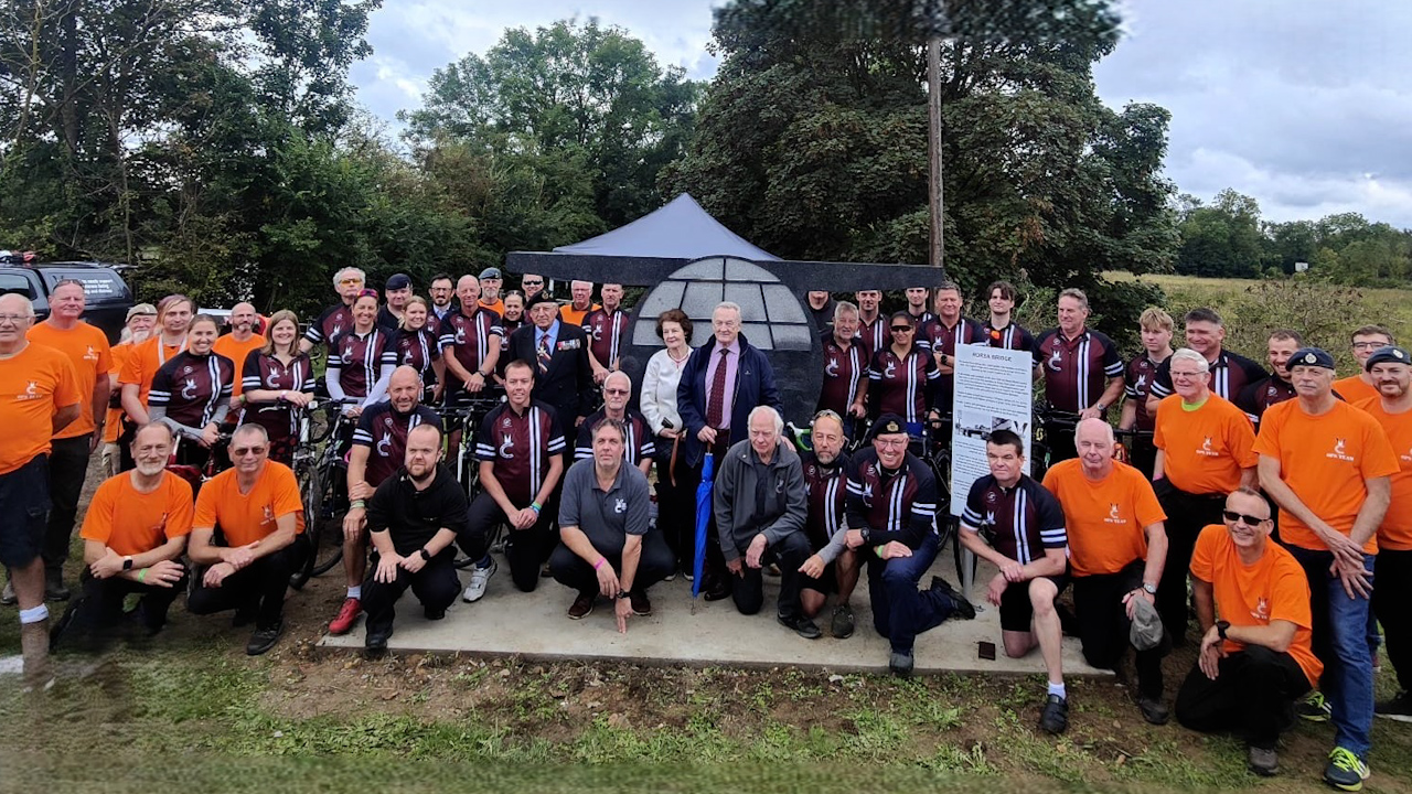 Relatives of the servicemen who served during Operation Coup de Main which spearheaded the D-Day operation joined the unveiling of the new memorial (Picture: The Veterans Charity)