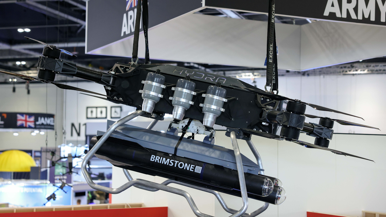 The Hydra 400 and the Brimstone missile were displayed at the Defence and Security Equipment International exhibition this month (Picture: British Army).