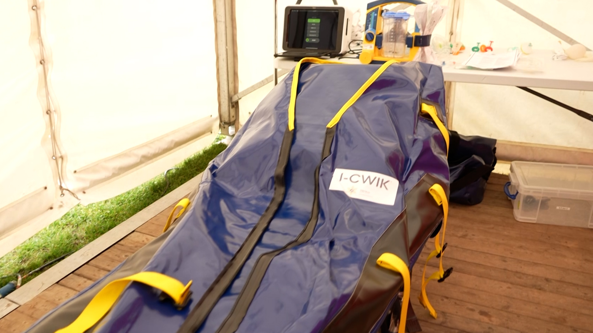 The I-CWIK, ice body bag, a portable, robust PVC bag saving lives.