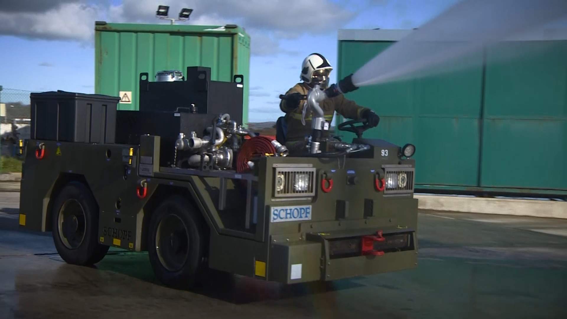 The NMAT Firefighting Module in action