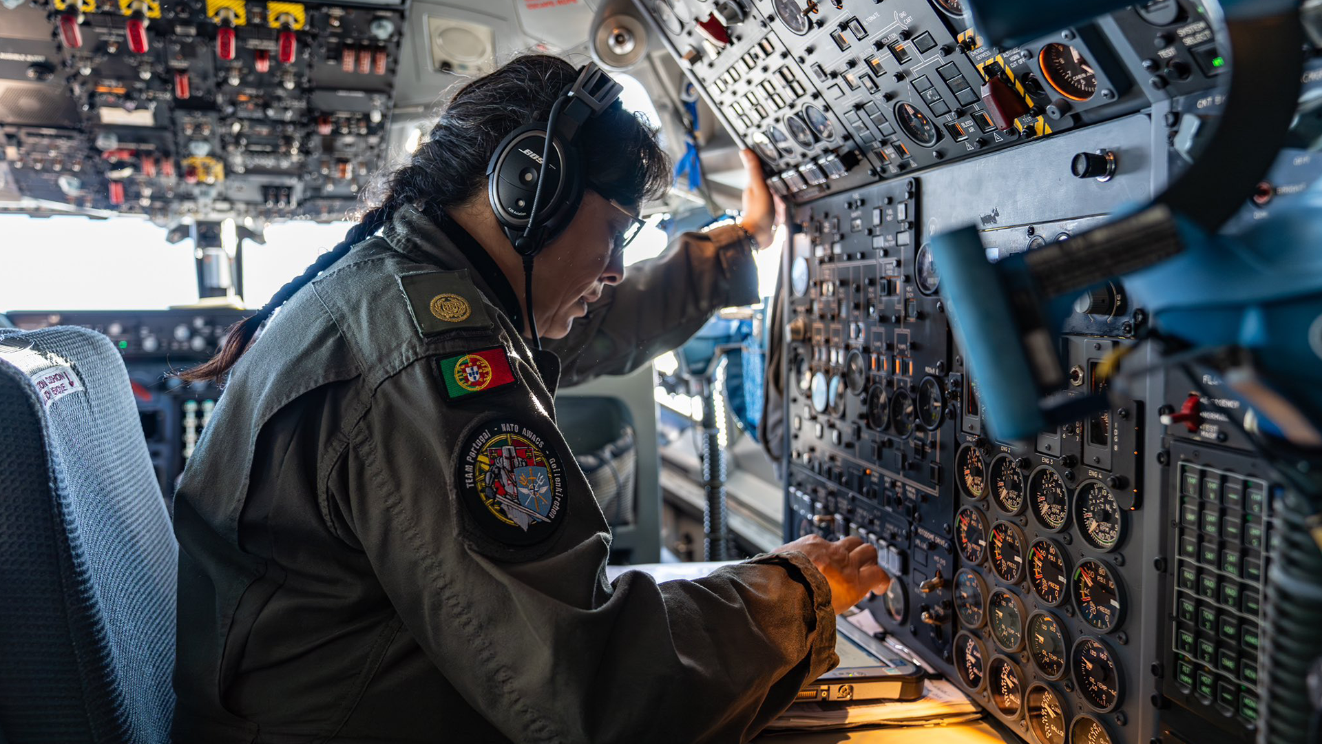 The Nato AWACS sortie consisting of an all-female command and control crew took place on 9 February 090224 CREDIT NATO
