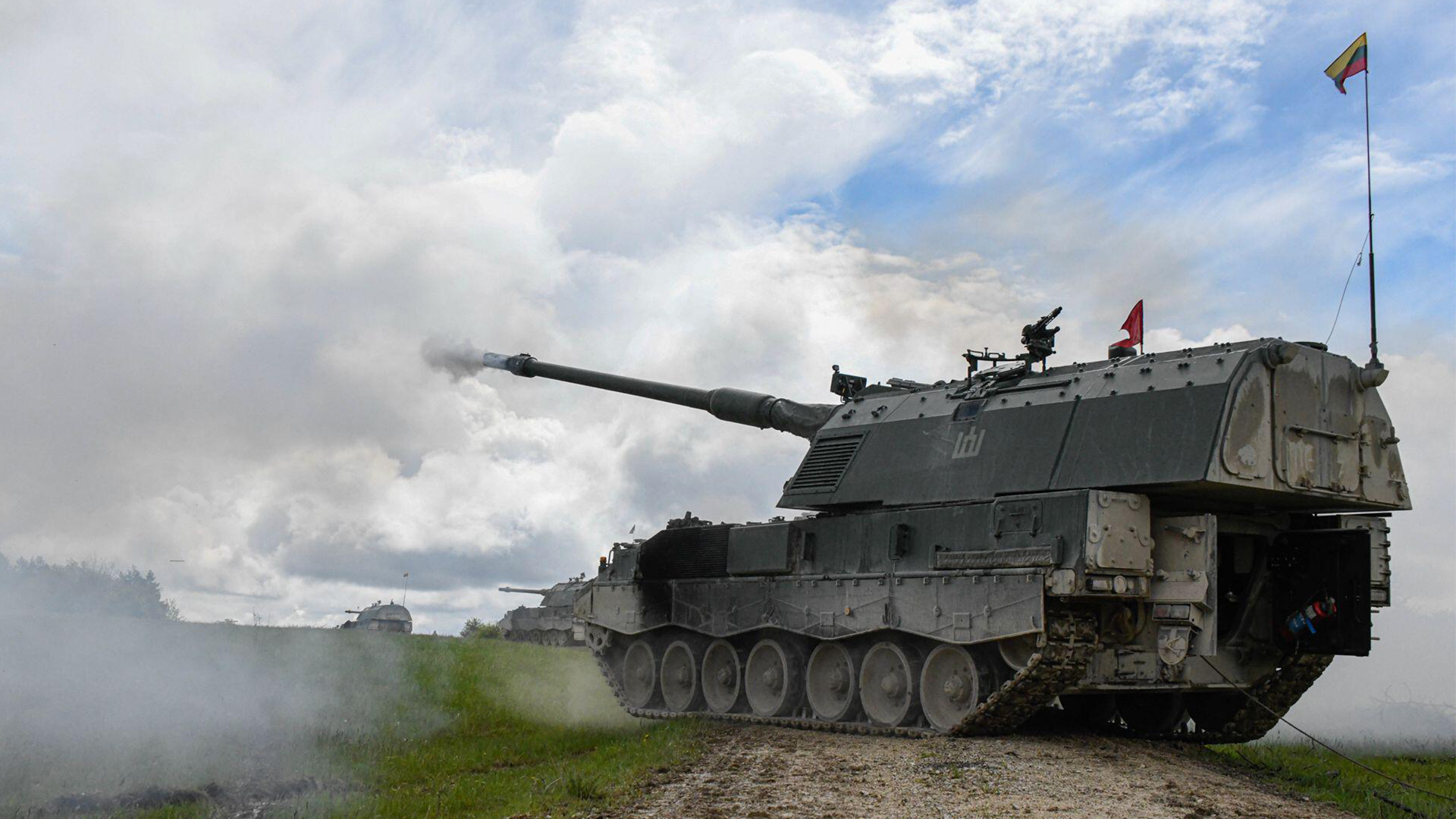 The Panzerhaubitze 2000, this one in Lithuanian service, is being used to fire far more rounds per day in Ukraine than ever intended