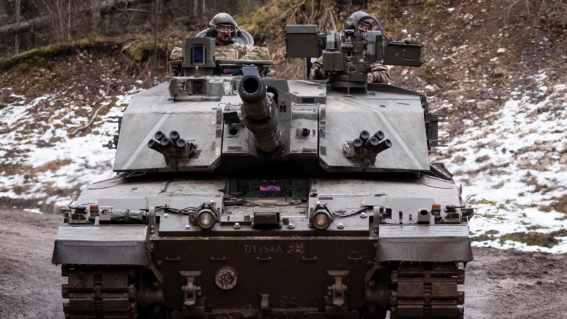 The Prince of Wales takes up the commander's position in a Challenger 2, but he also took time to discuss the troops' wellbeing as well as warfighting