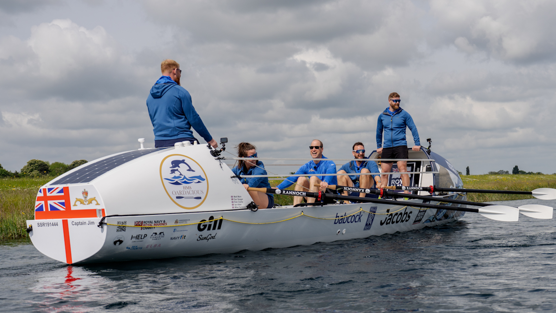 The Prince of Wales, William, joined HMS Oardacious crew, Dorney Lake 210523 NO USE AFTER 311223 2 CREDIT Kensington Palace